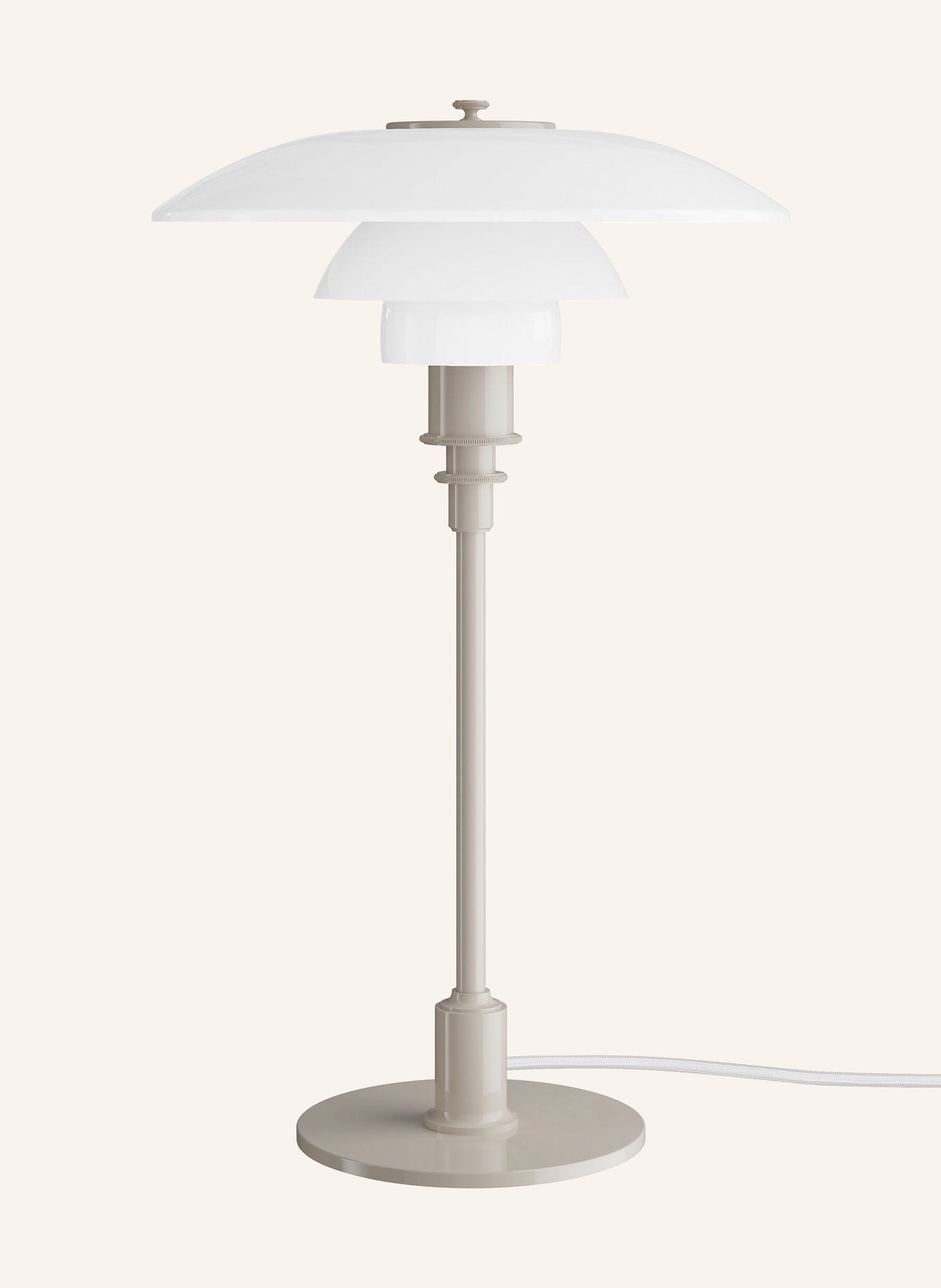 louis poulsen Bordslampa PH 3/2: VIT / BEIGE
