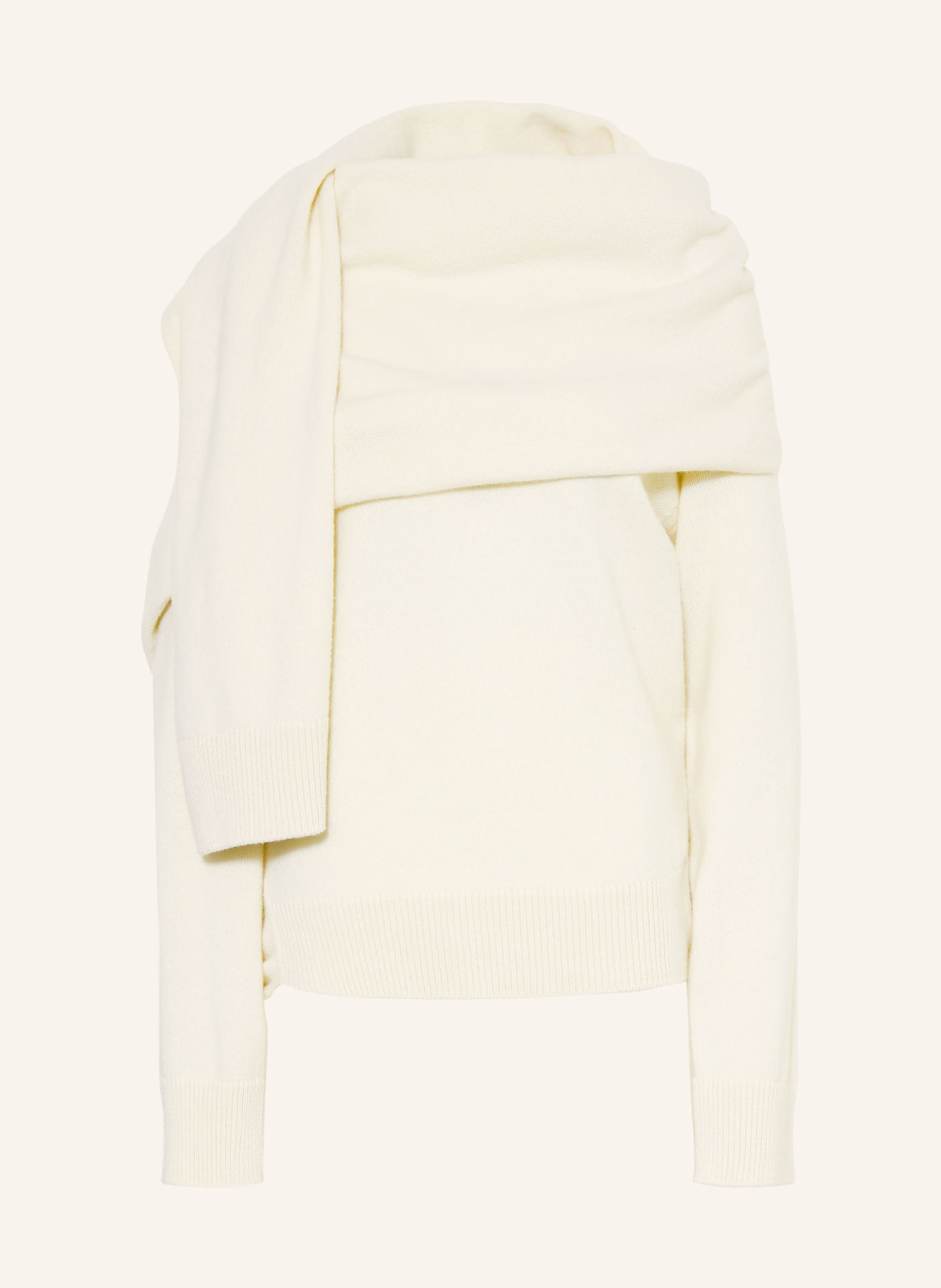ARMARIUM ALIDA Sweater with Scarf: CREAM