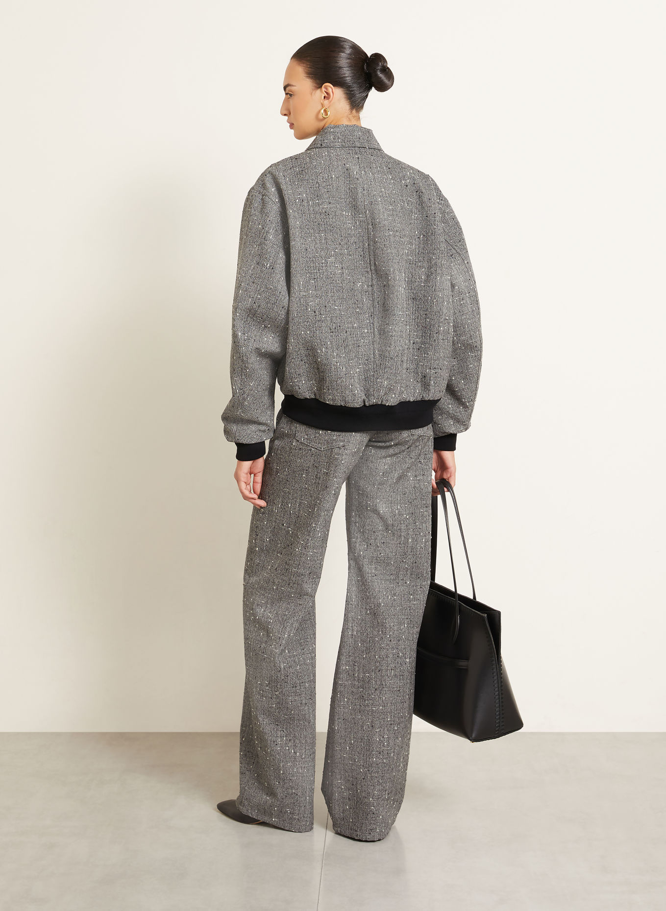 ARMARIUM Tweed-Blouson NOLAN: GRAU / WEISS / SCHWARZ