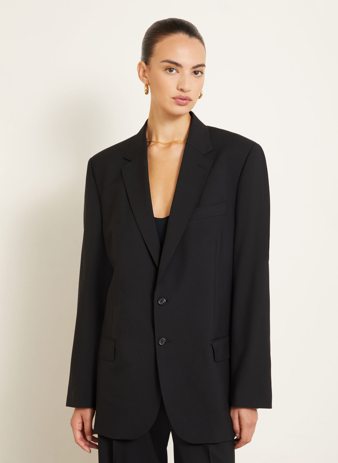 ARMARIUM NOAH Long blazer: BLACK