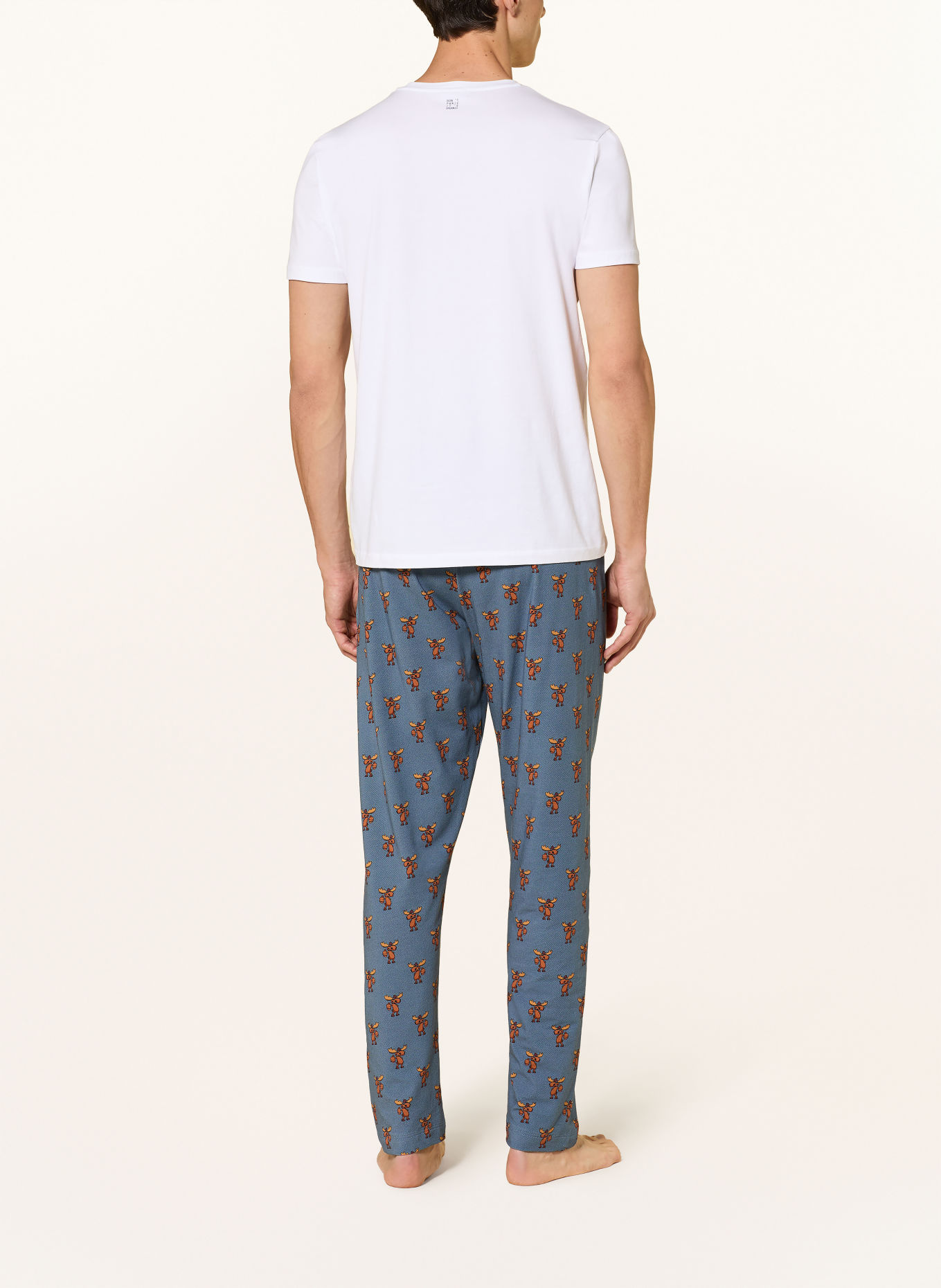 mey CENTRAL LAKE Series Pajama bottoms: BLUE / BROWN