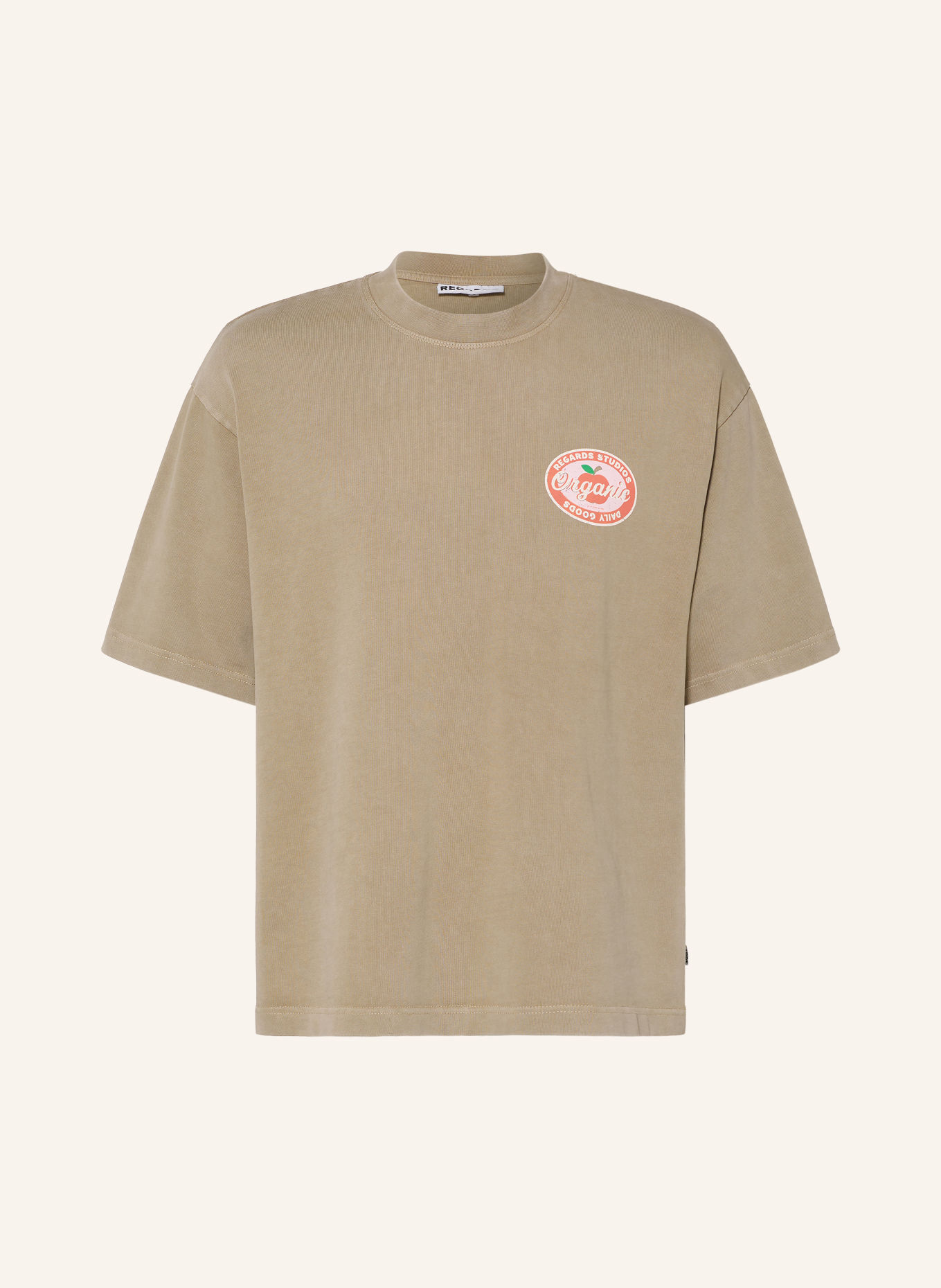 REGARDS T-shirt: KHAKI / PINK / RED