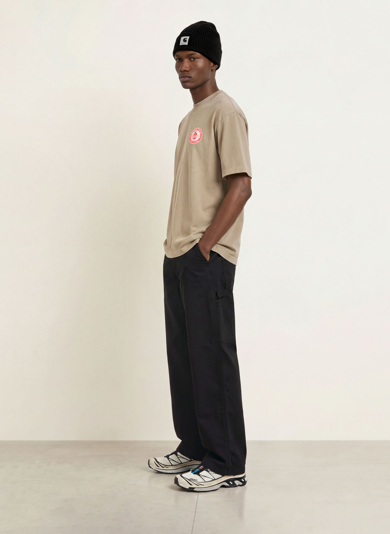 REGARDS T-shirt: KHAKI / PINK / RED