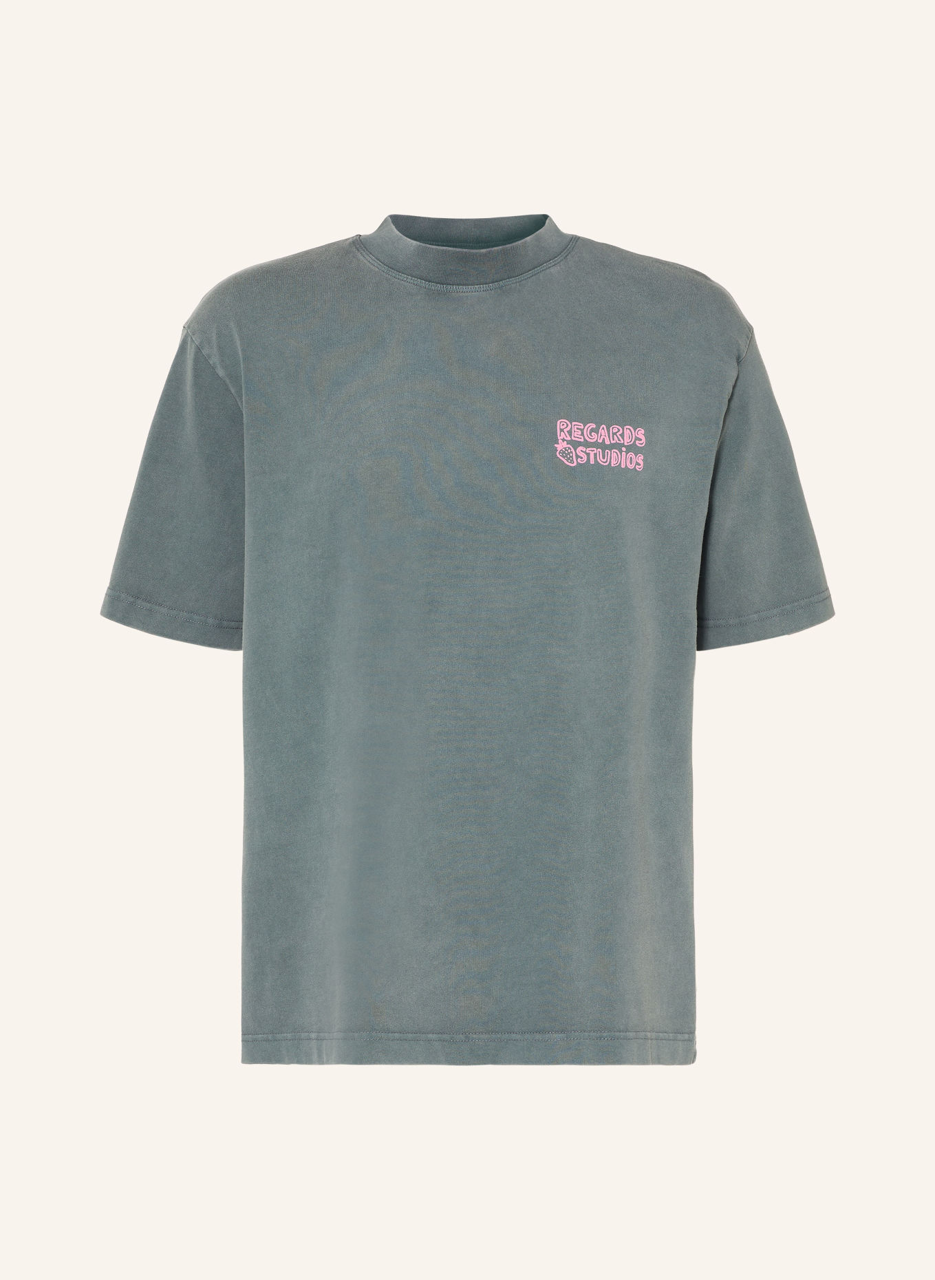 REGARDS T-shirt: GRAY / PINK