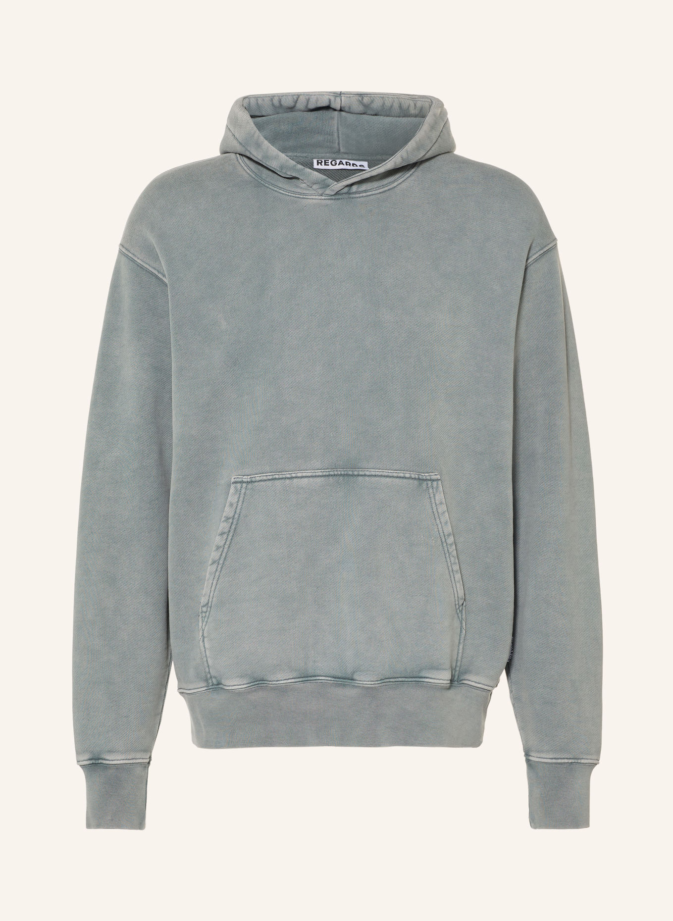 REGARDS Hoodie: GRAU / PINK / DUNKELGRÜN
