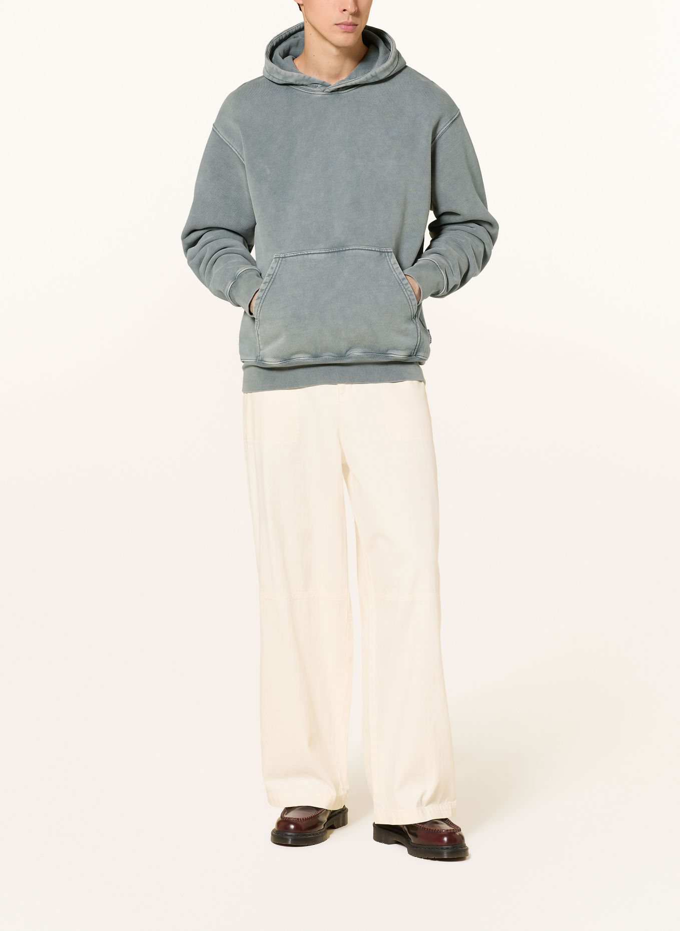 REGARDS Hoodie: GRAU / PINK / DUNKELGRÜN