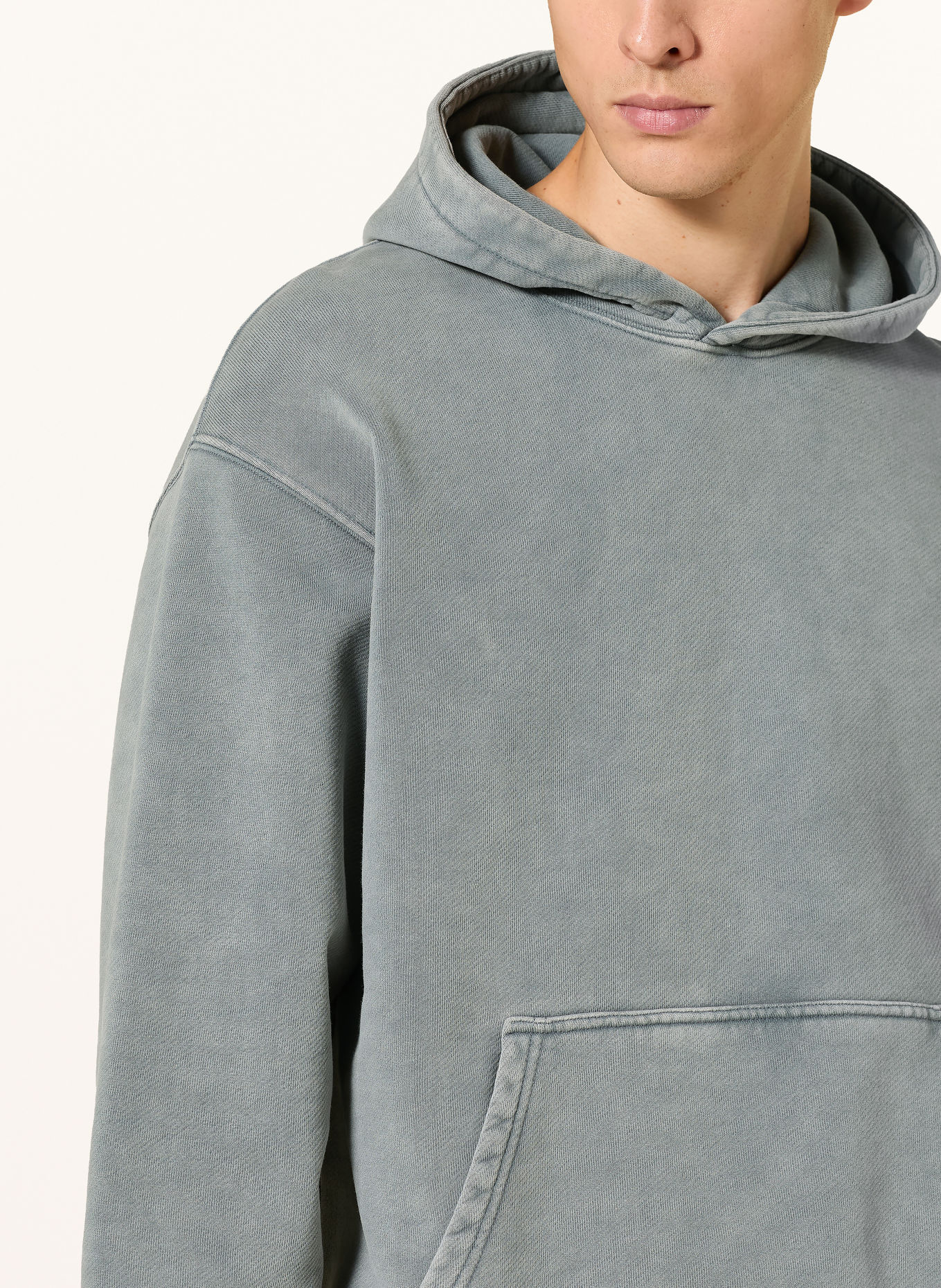REGARDS Hoodie: GRAU / PINK / DUNKELGRÜN