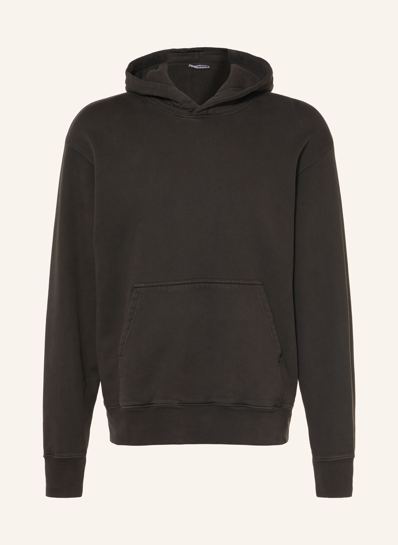REGARDS Hoodie: DUNKELBRAUN / LILA / NEONGELB