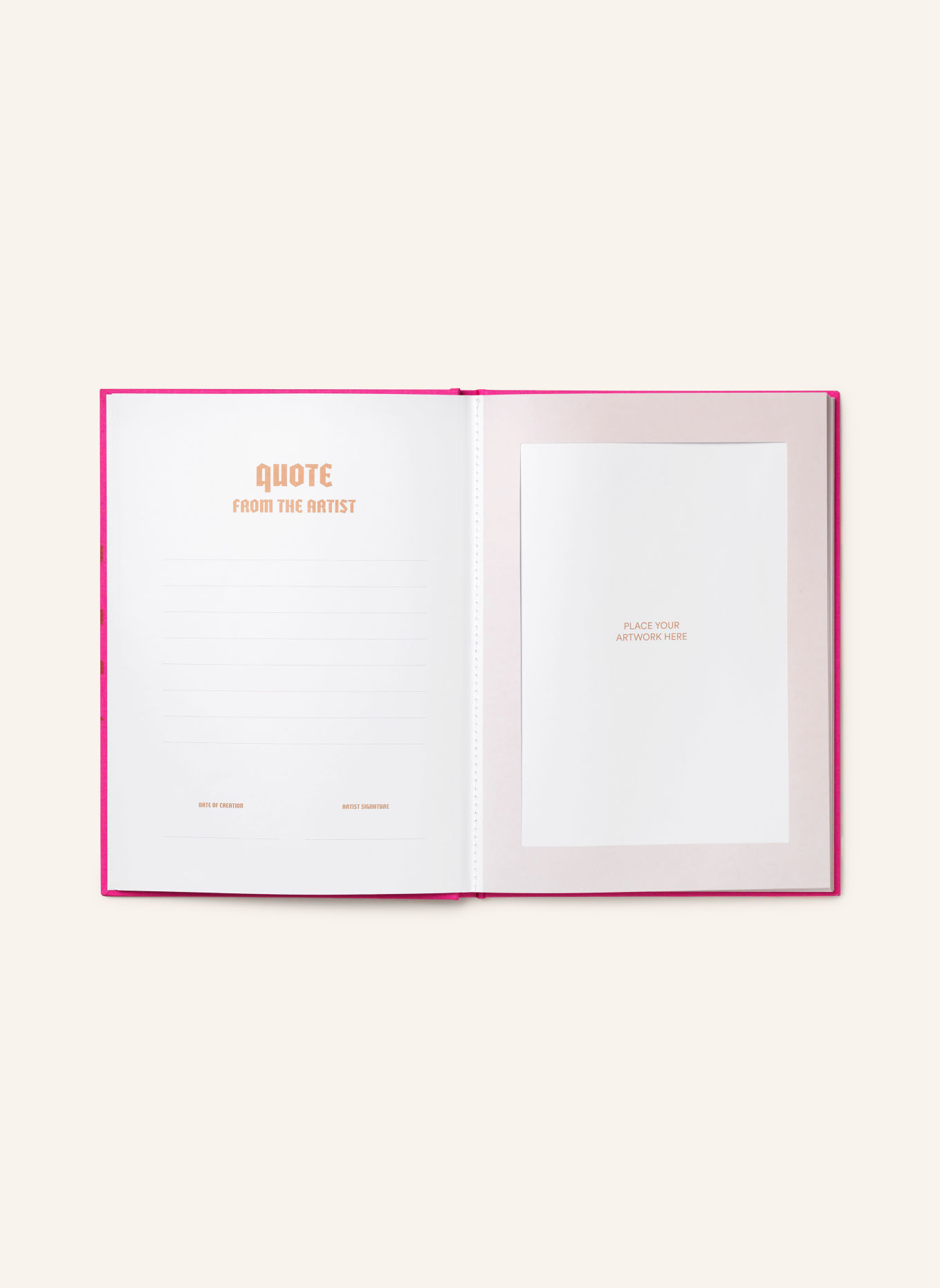 PRINTWORKS Livre FRAME BOOK TINY ARTIST: ROSE FUCHSIA / OR / VERT