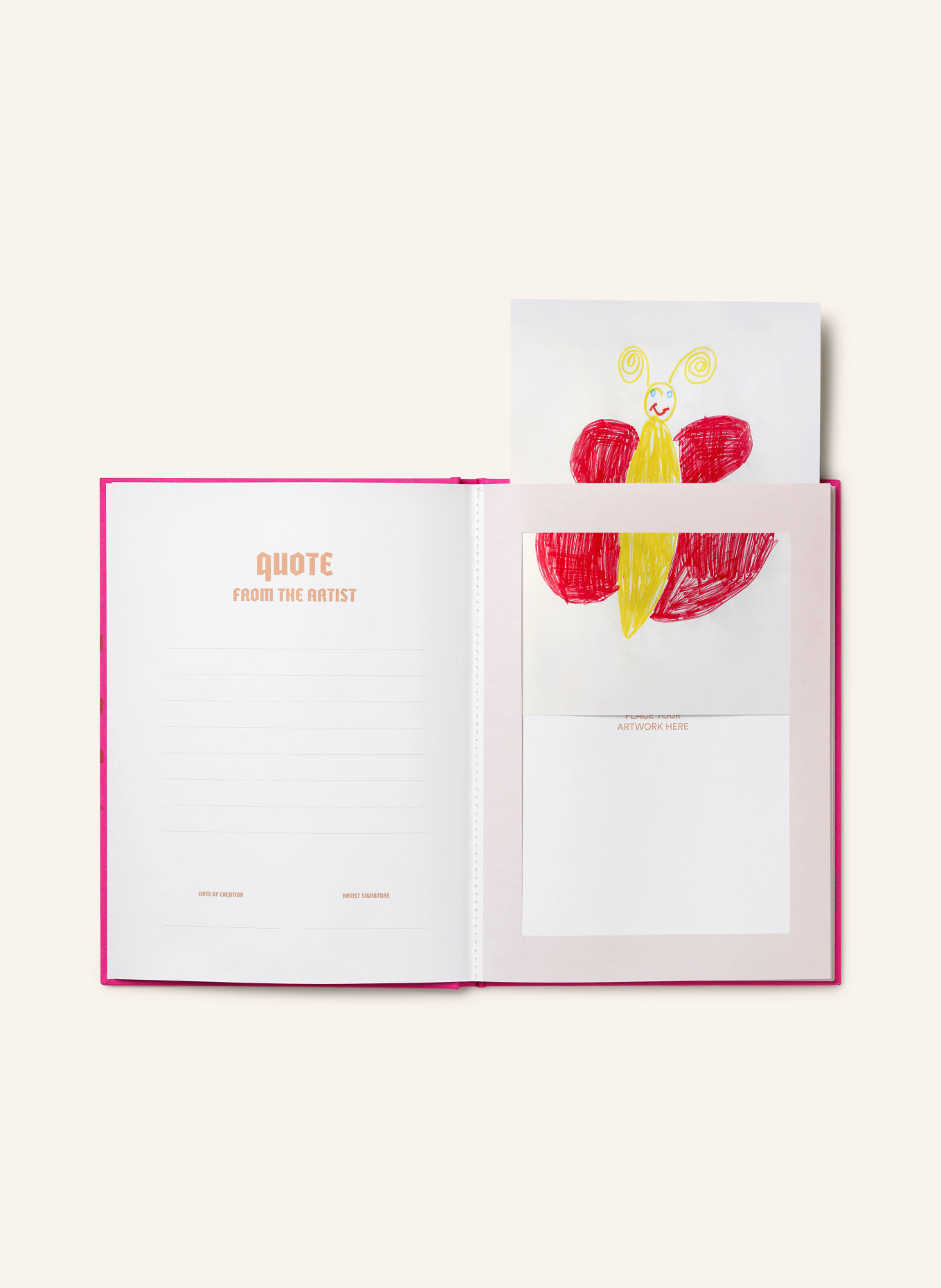 PRINTWORKS Livre FRAME BOOK TINY ARTIST: ROSE FUCHSIA / OR / VERT