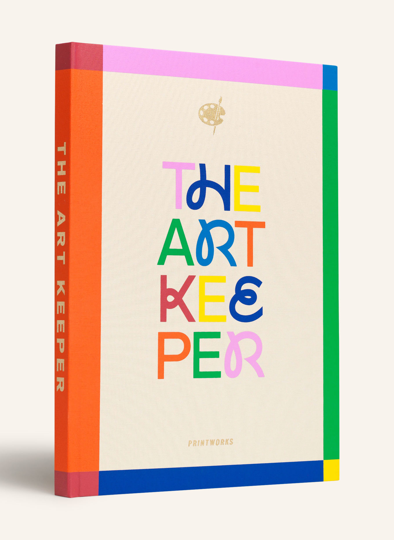 PRINTWORKS Livre FRAME BOOK THE ART KEEPER: CRÈME / ORANGE / BLEU