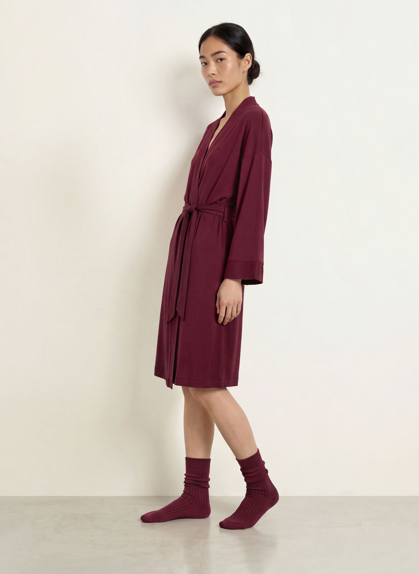Triumph Robe de chambre pour femme AMOURETTE: ROUGE FONCÉ