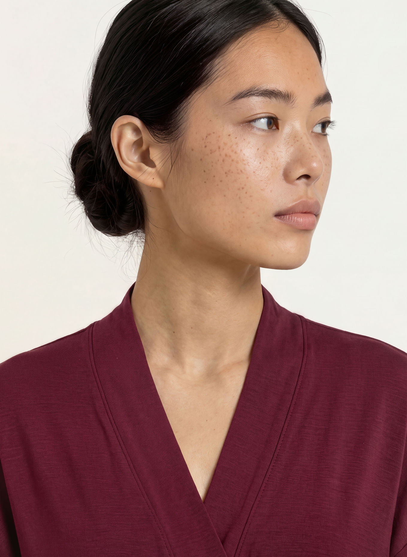 Triumph Robe de chambre pour femme AMOURETTE: ROUGE FONCÉ