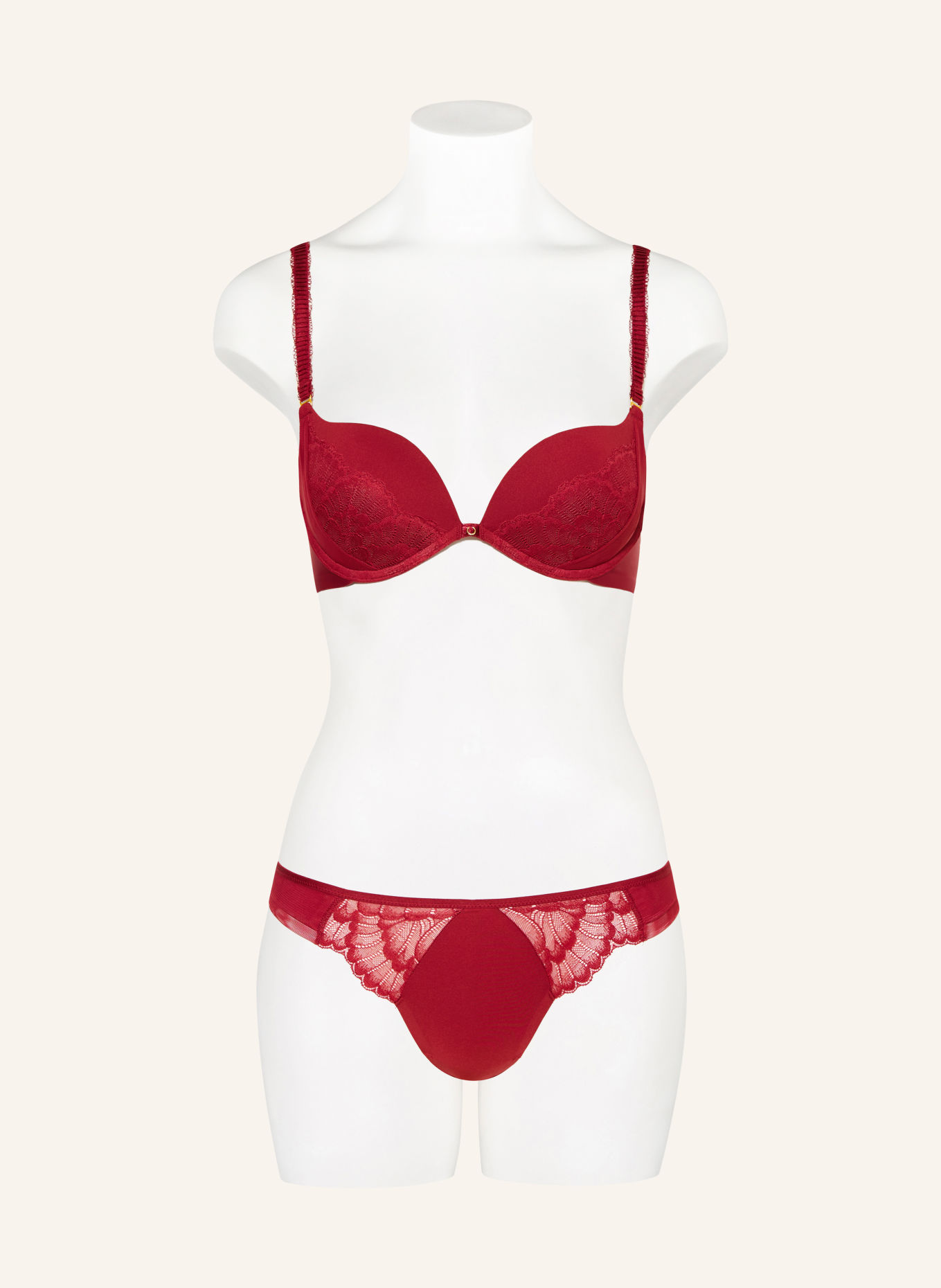 Triumph String LOVE IN LACE: DUNKELROT