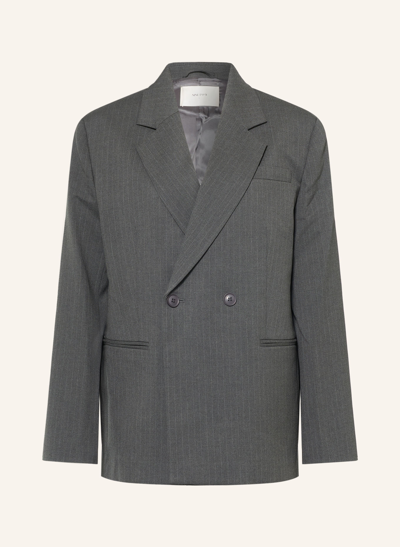 NINETY-9 Oversized Blazer DASH: DARK GRAY / GRAY