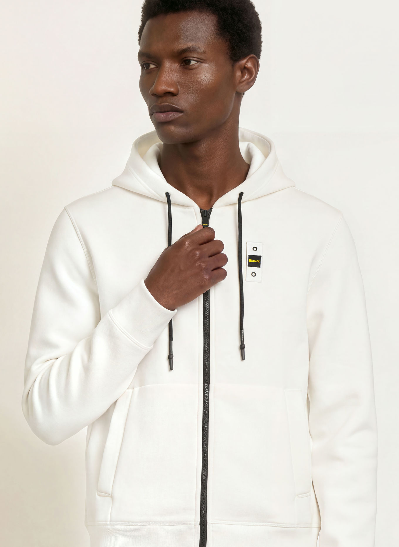 Blauer Sweatjacke COLBY: ECRU