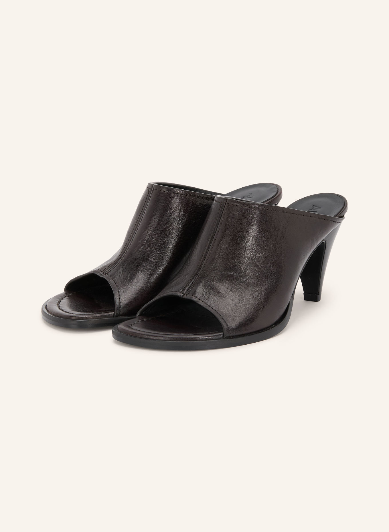 ARKET Mules: DARK BROWN