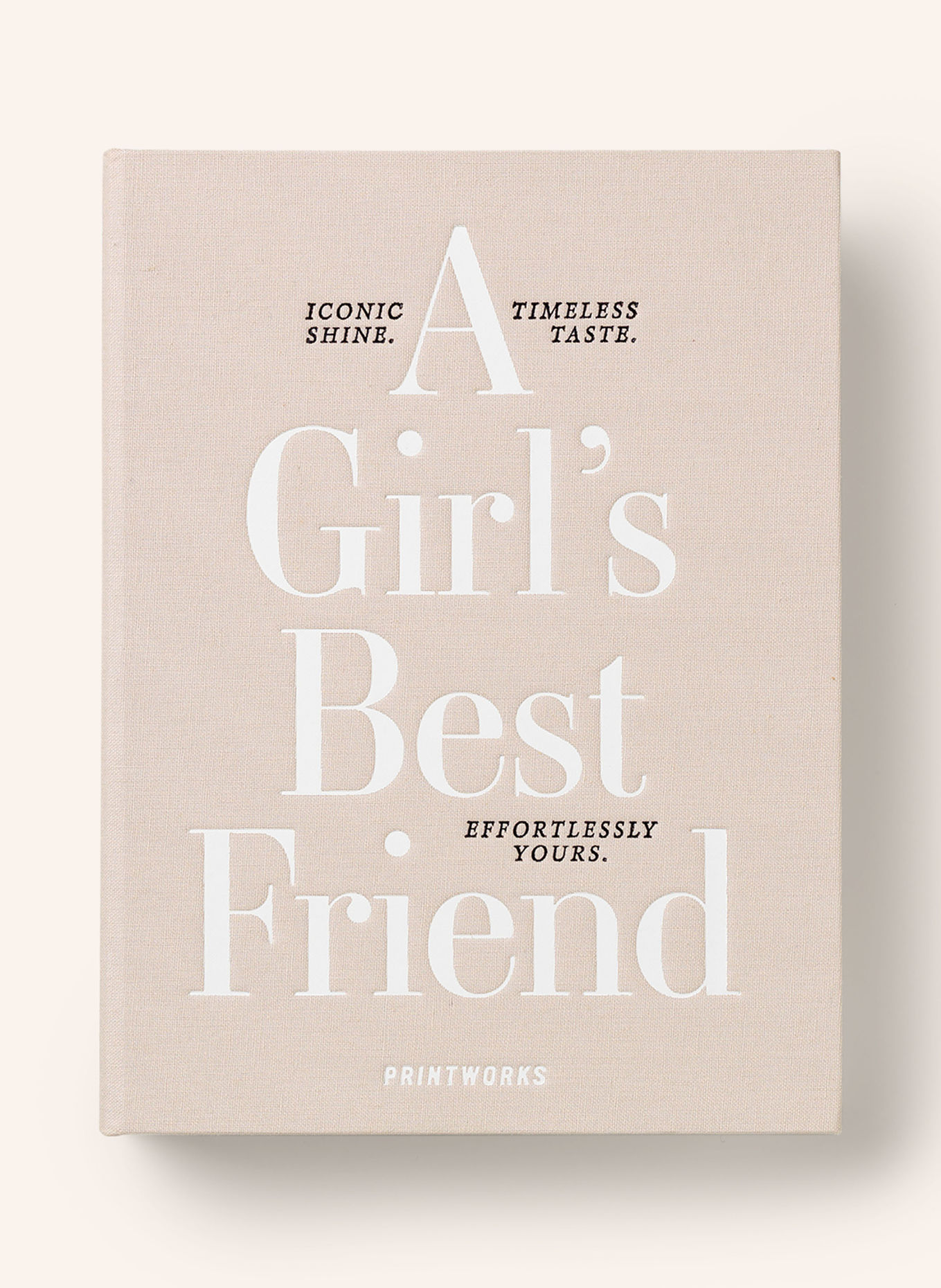 PRINTWORKS Schmuckbox A GIRLS BEST FRIEND: BEIGE / WEISS