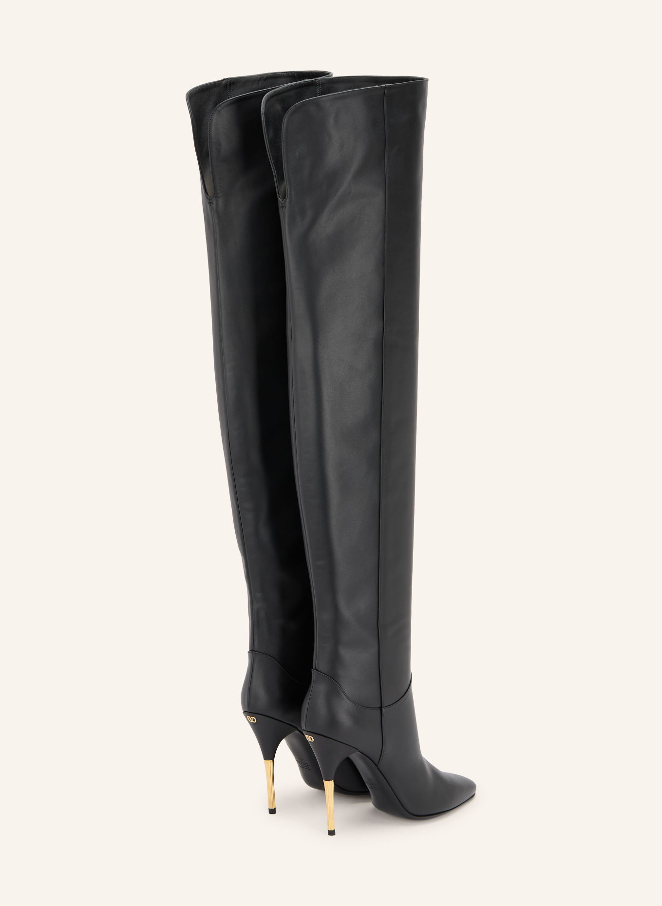 VALENTINO GARAVANI DEBOOT Over-the-knee boots: BLACK