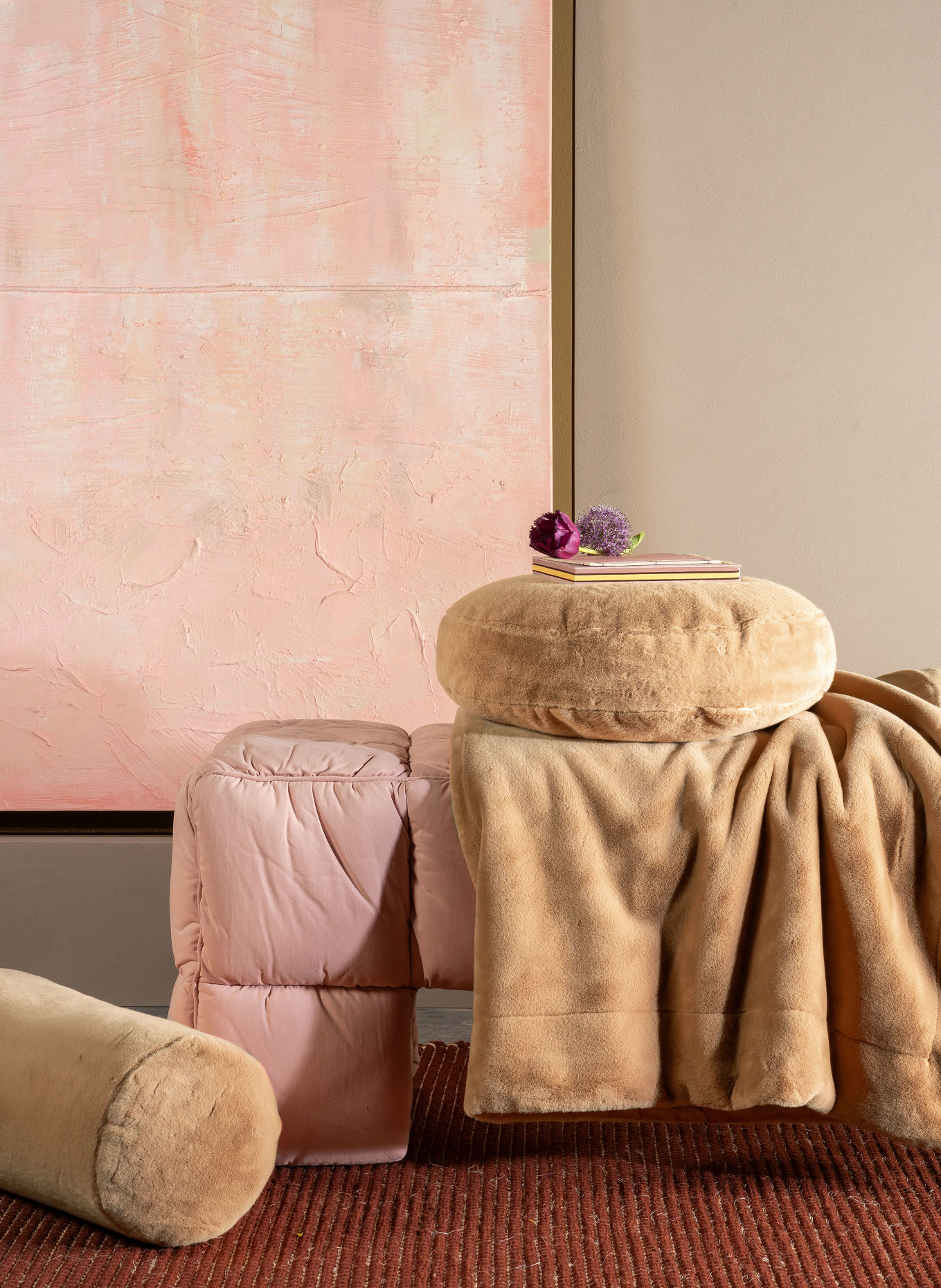 ESSENZA CLAUDINE Bedspread: CAMEL