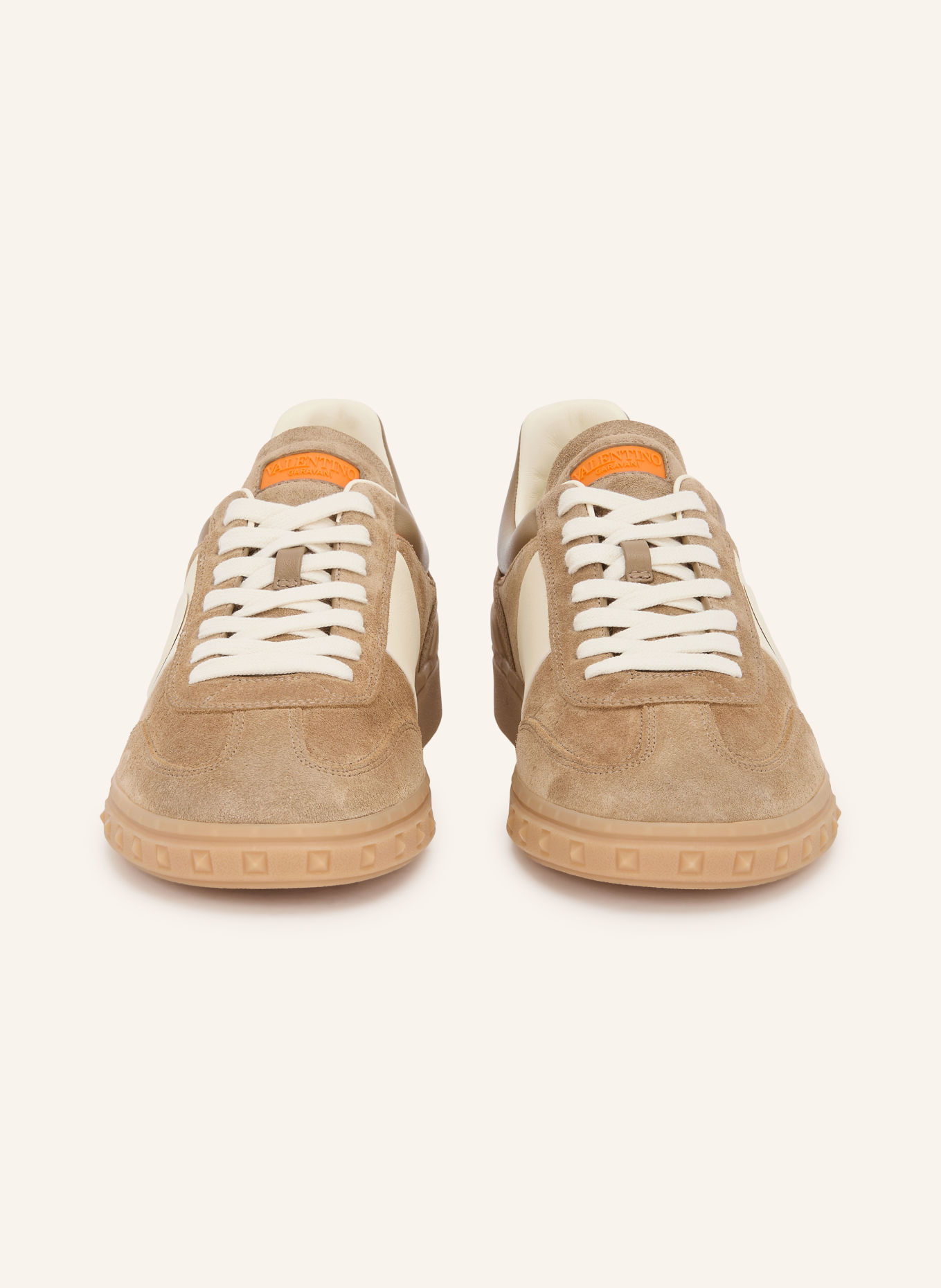 VALENTINO GARAVANI Sneakersy UPVILLAGE: VELBLOUDÍ / KRÉMOVÁ / ORANŽOVÁ