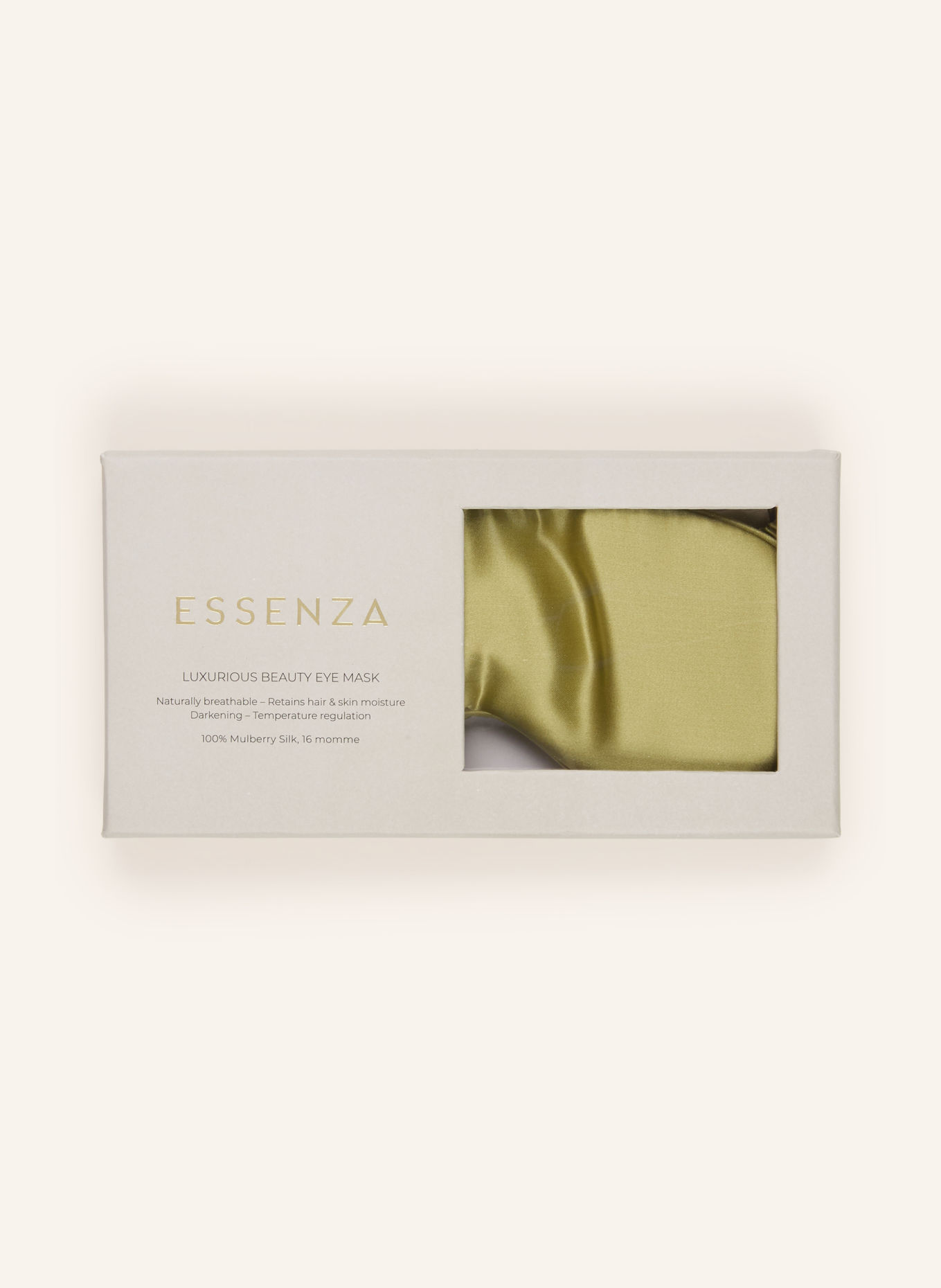 ESSENZA ALICE Silk Sleep Mask: OLIVE