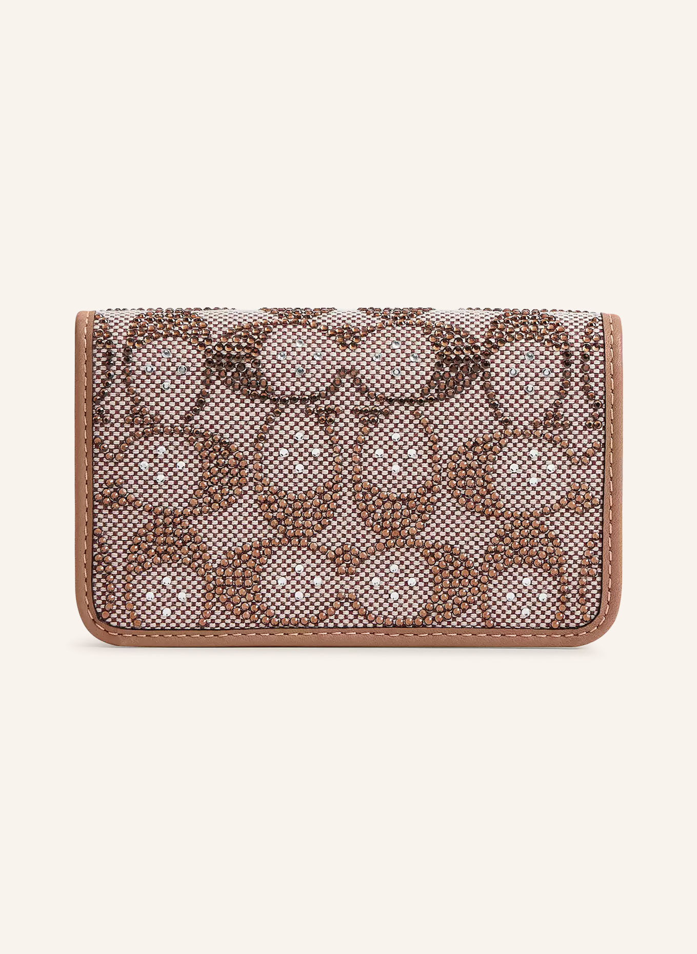 COACH Portemonnee ESSENTIAL met sierstenen: BEIGE