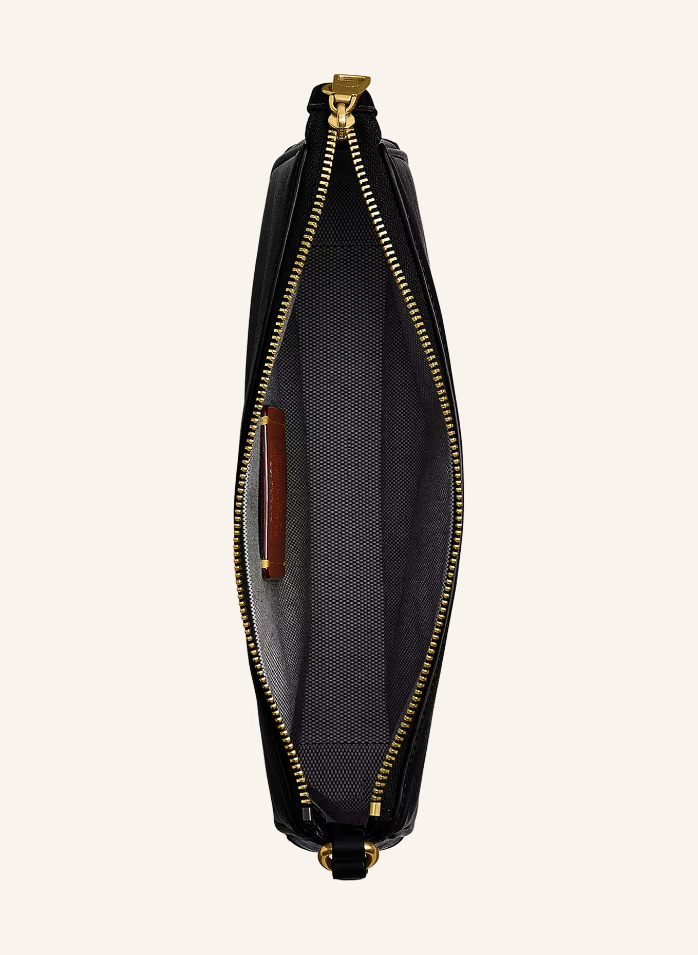 COACH Schultertasche PLAZA: SCHWARZ / GOLD