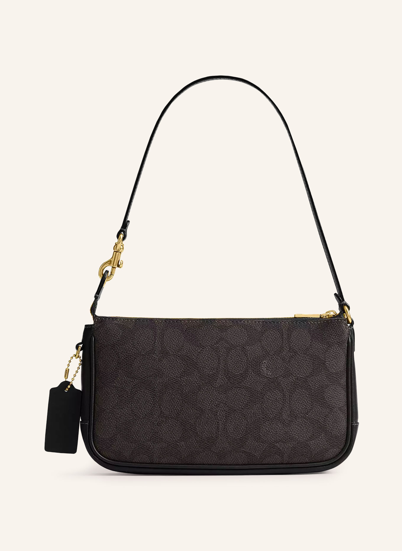COACH PLAZA Handbag: DARK BROWN / BLACK
