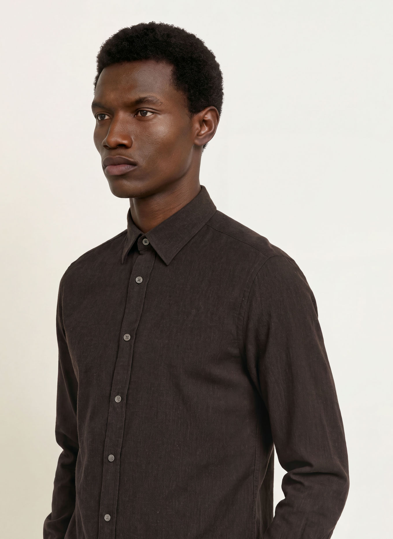TIGER OF SWEDEN Chemise en flanelle BJORN, coupe décontractée: MARRON FONCÉ