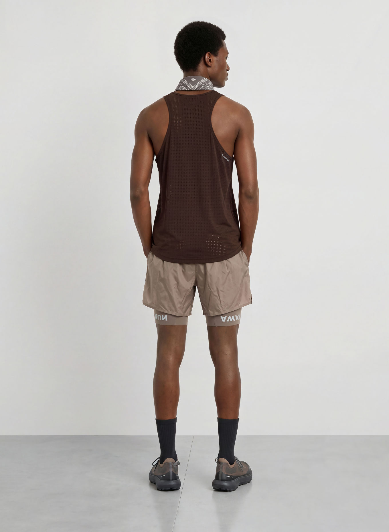 SATISFY Hardloopshirt SPACE-O™: MARRON FONCÉ