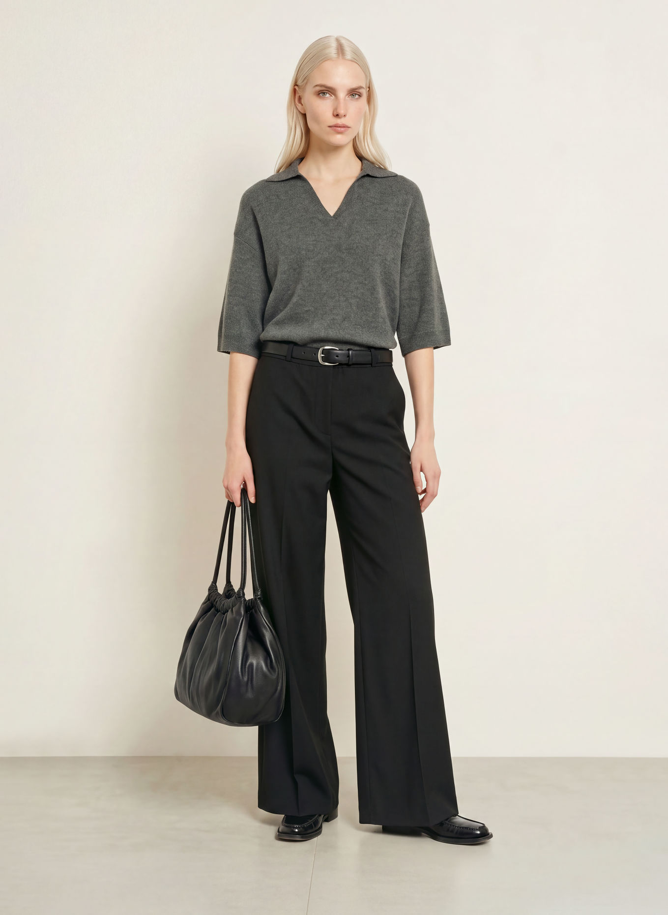 Marc O'Polo Pullover mit 3/4-Arm: DUNKELGRAU