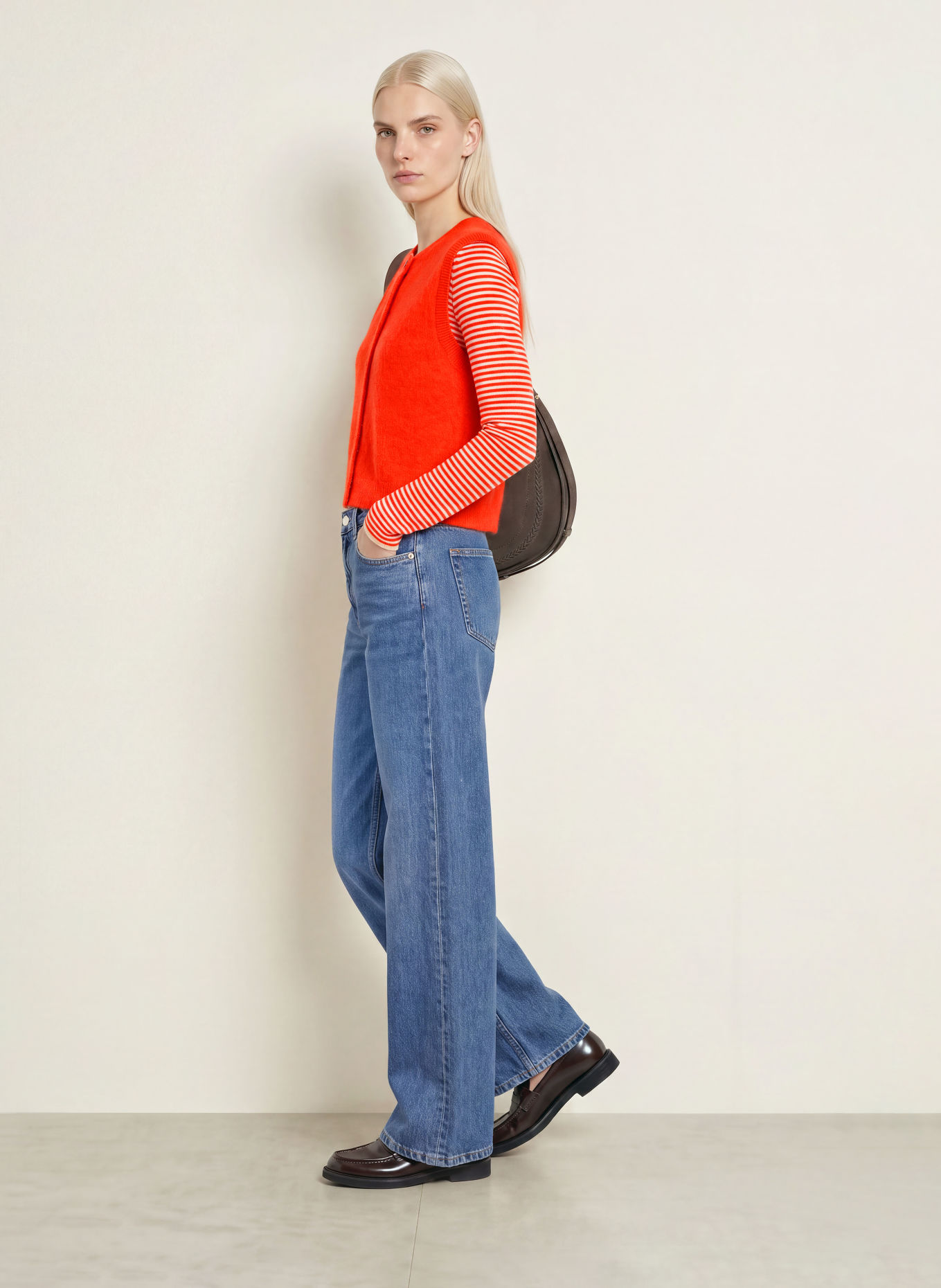 Marc O'Polo Strickweste: ORANGE