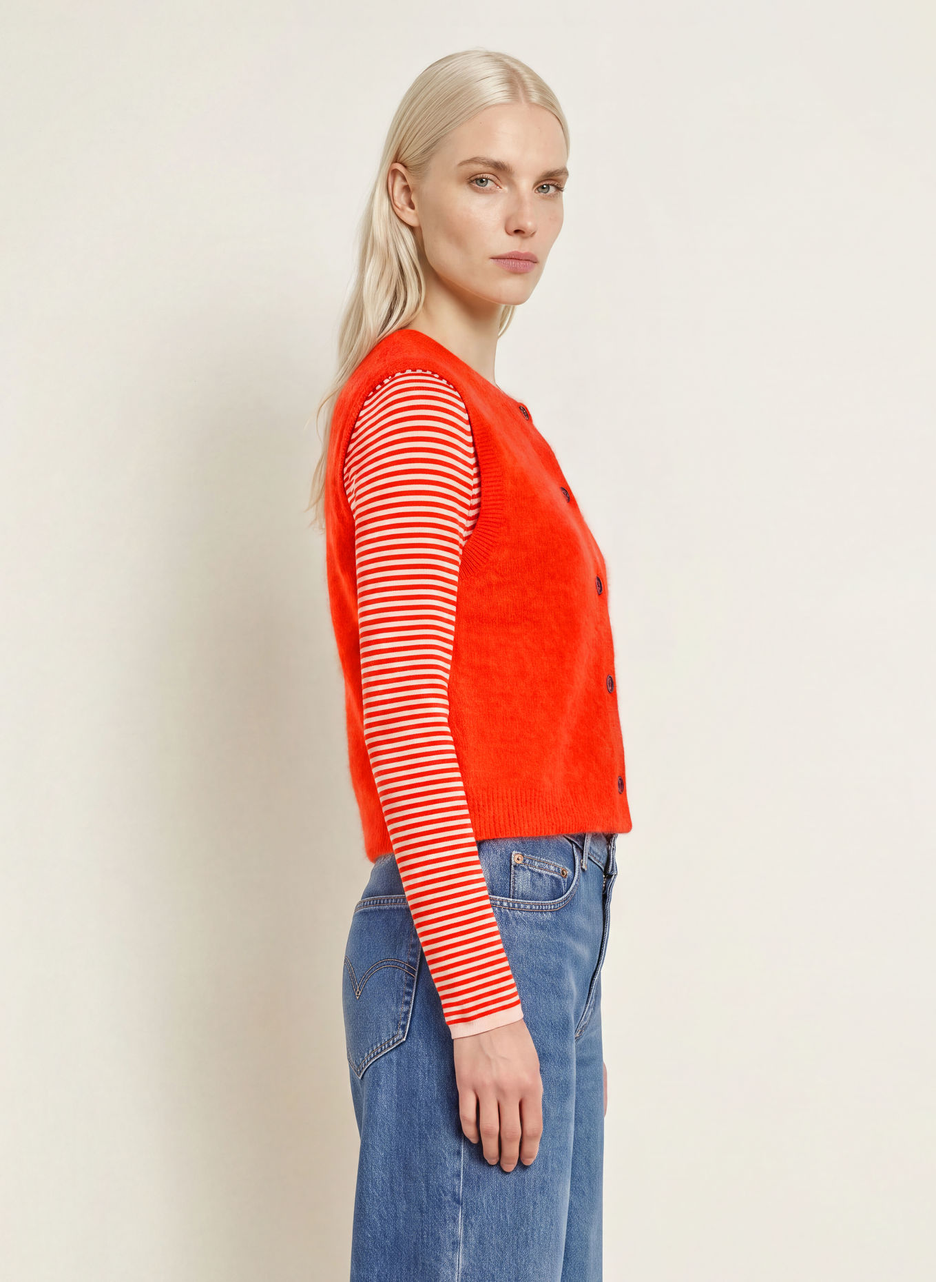 Marc O'Polo Strickweste: ORANGE