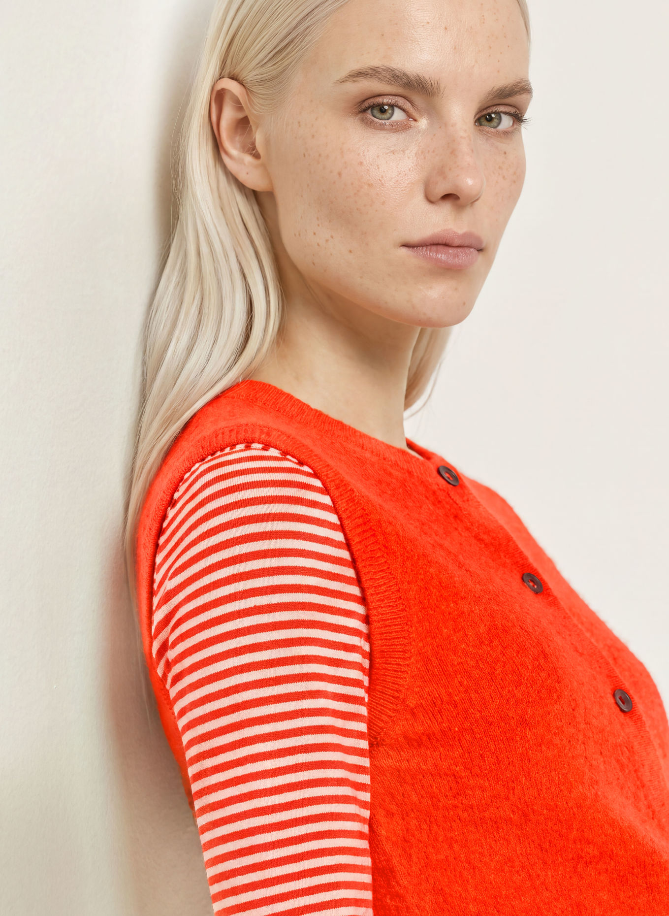 Marc O'Polo Strickweste: ORANGE