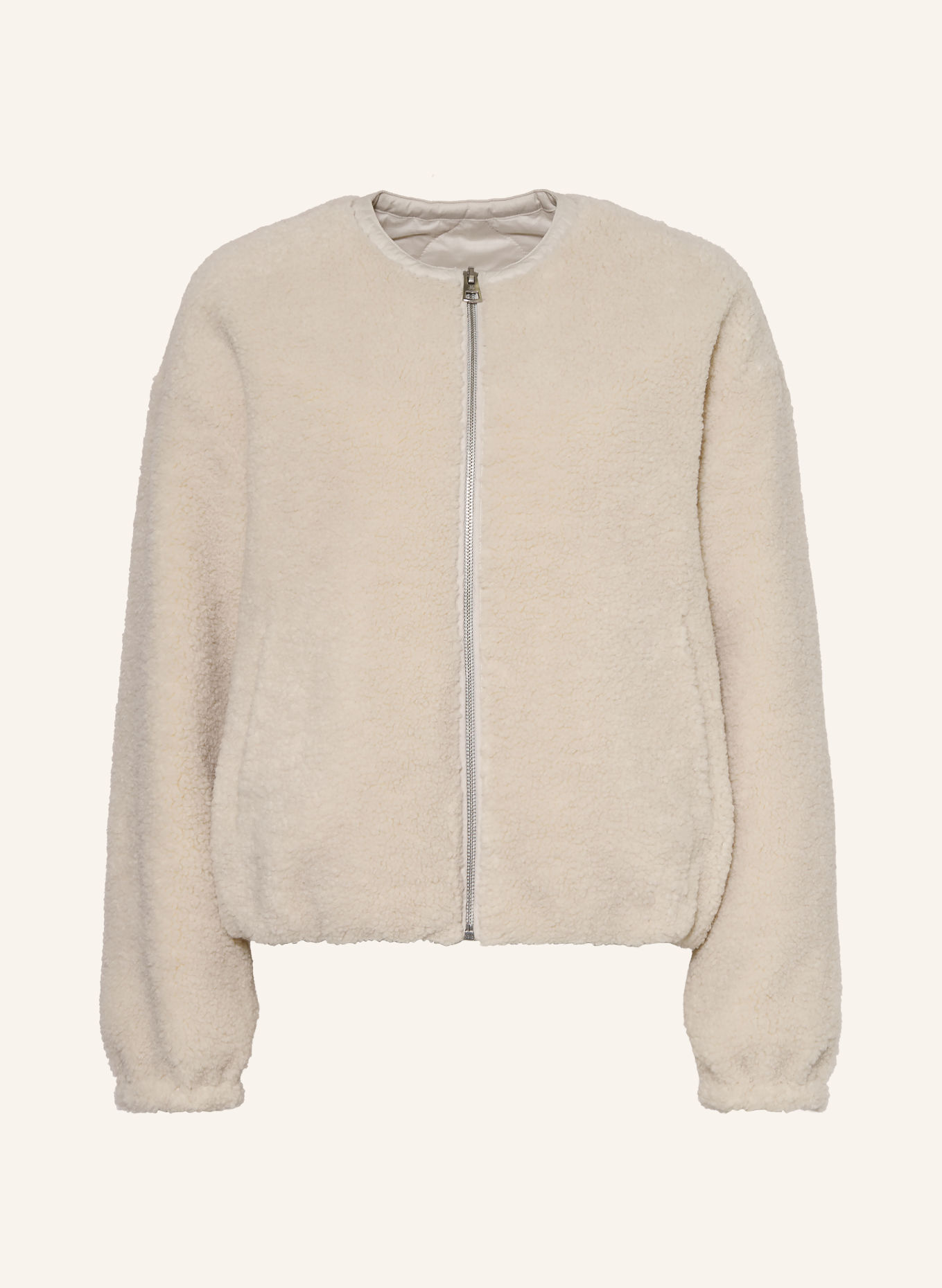 Marc O'Polo Teddyfell-Jacke zum Wenden: CREME