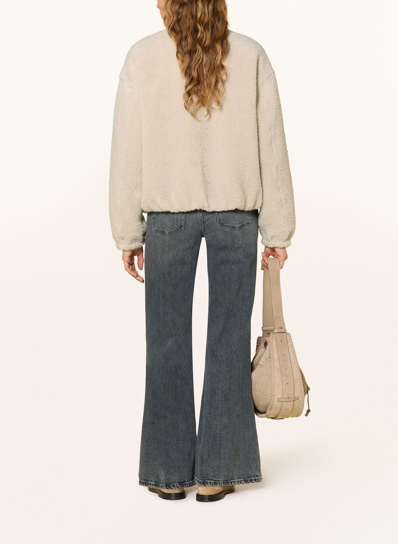 Marc O'Polo Teddyfell-Jacke zum Wenden: CREME
