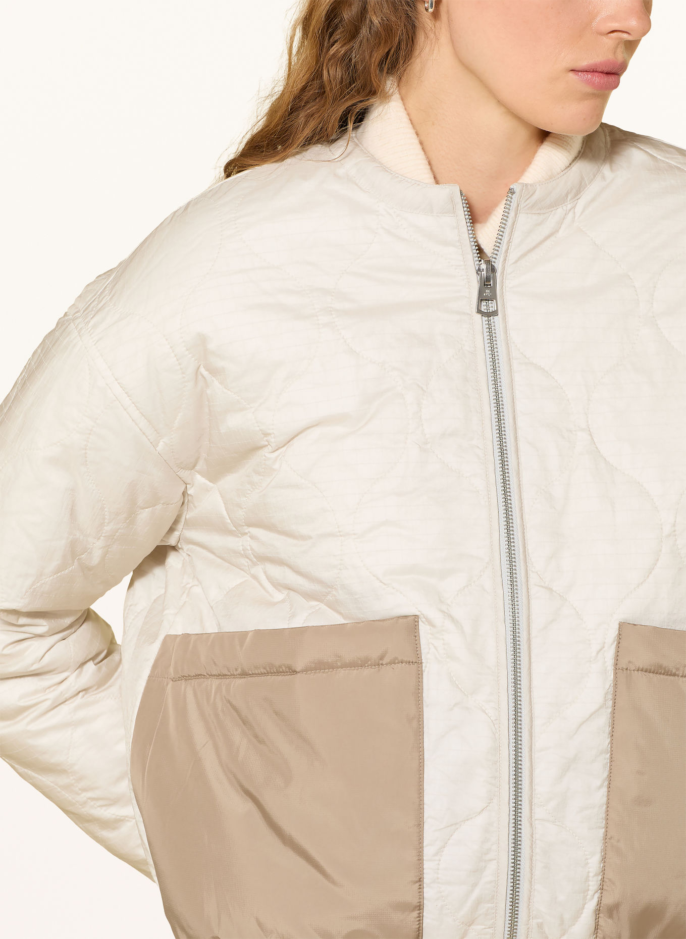 Marc O'Polo Teddyfell-Jacke zum Wenden: CREME