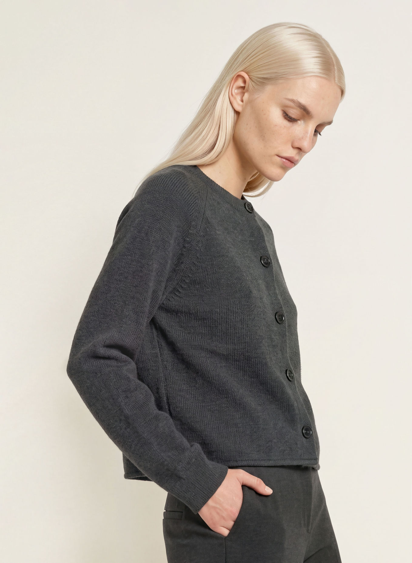 Marc O'Polo Strickjacke: GRAU