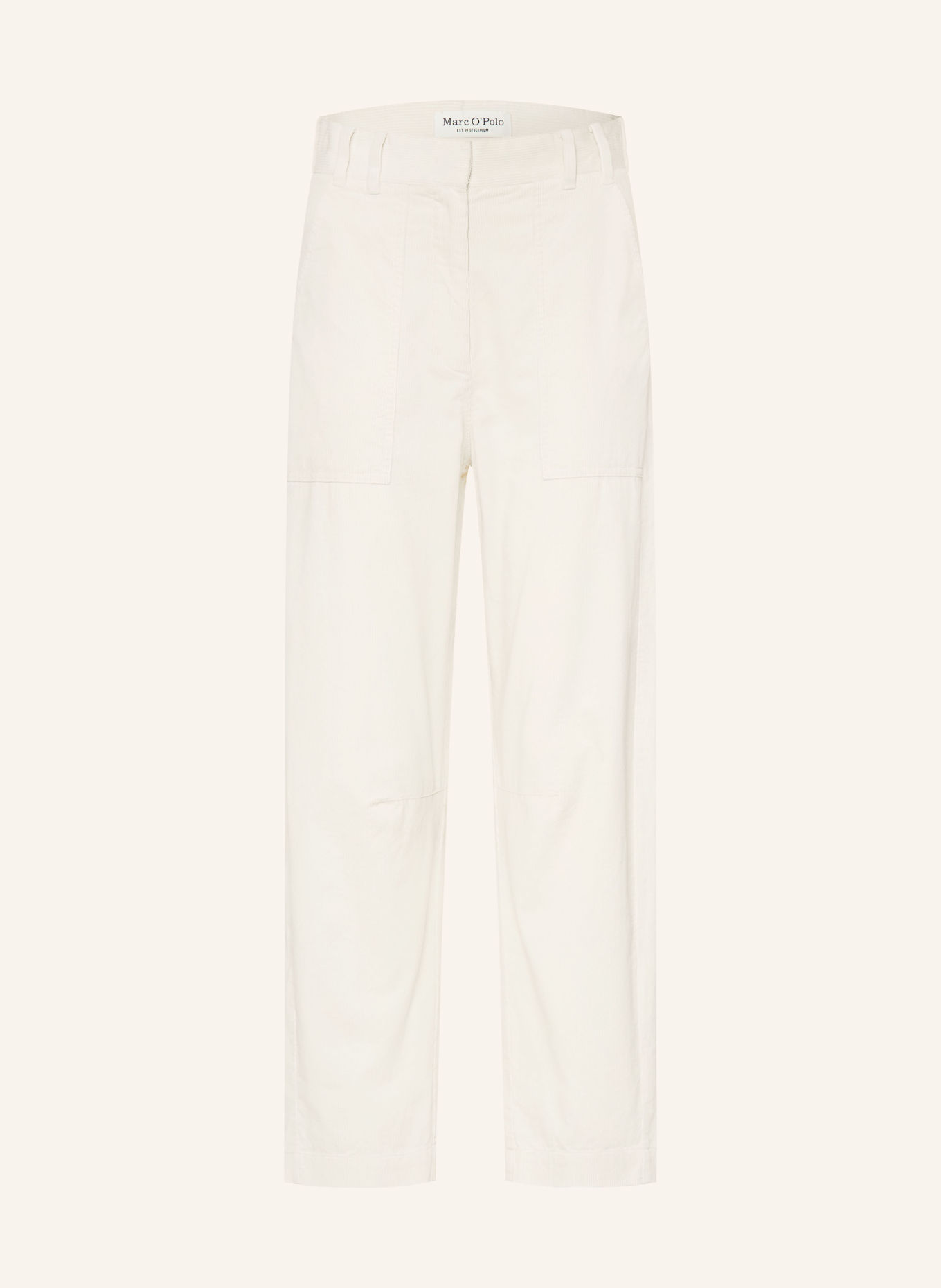 Marc O'Polo MILKY 7/8-length corduroy trousers: ECRU