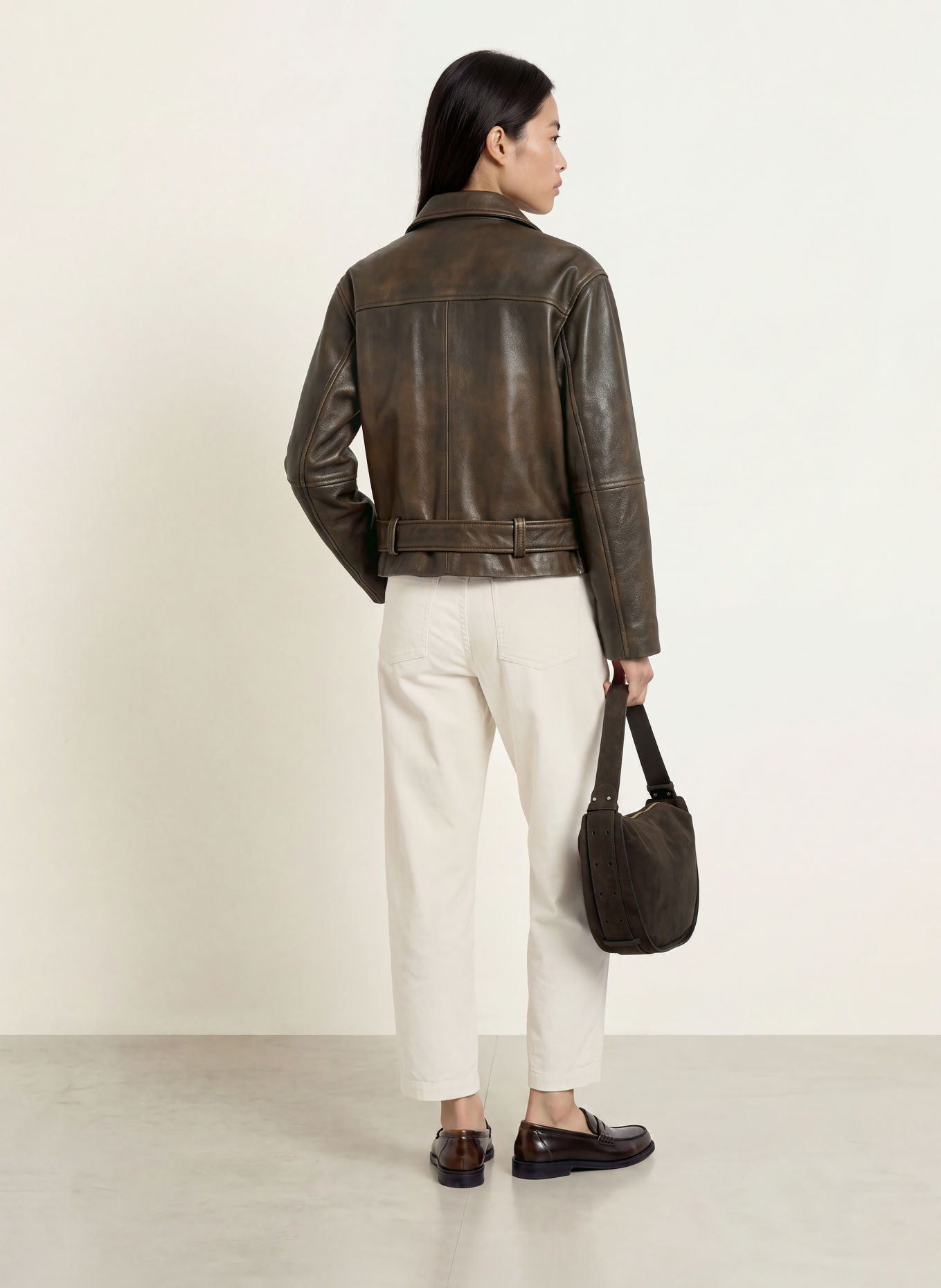 Marc O'Polo MILKY 7/8-length corduroy trousers: ECRU