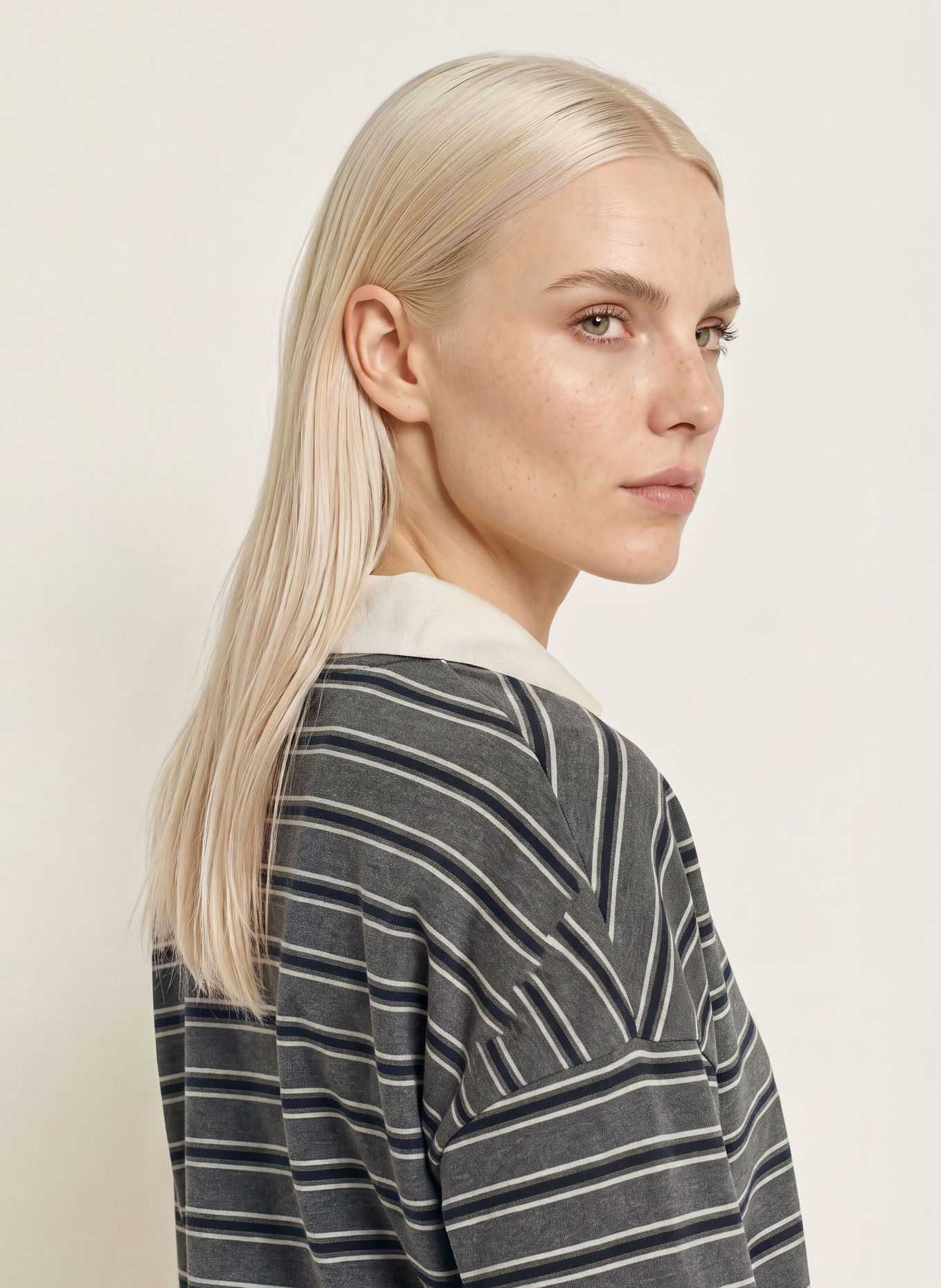 Marc O'Polo Longsleeve: DUNKELGRAU / WEISS / SCHWARZ