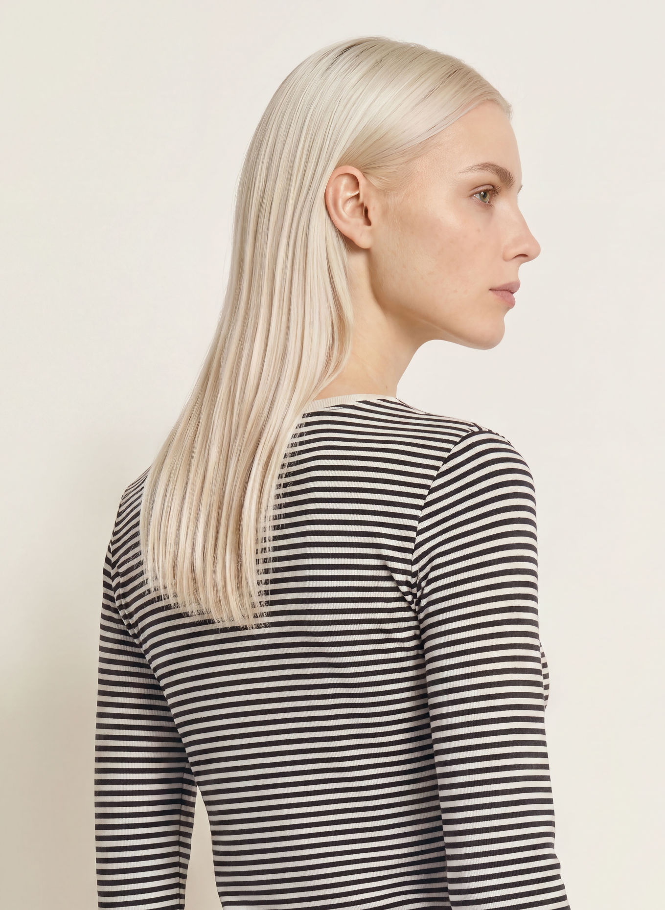 Marc O'Polo Longsleeve: DUNKELBLAU / WEISS