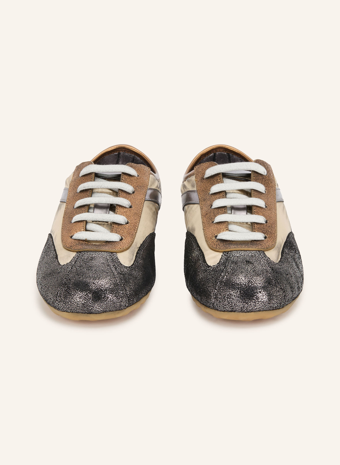 McQUEEN Sneakers: OR / GRIS FONCÉ