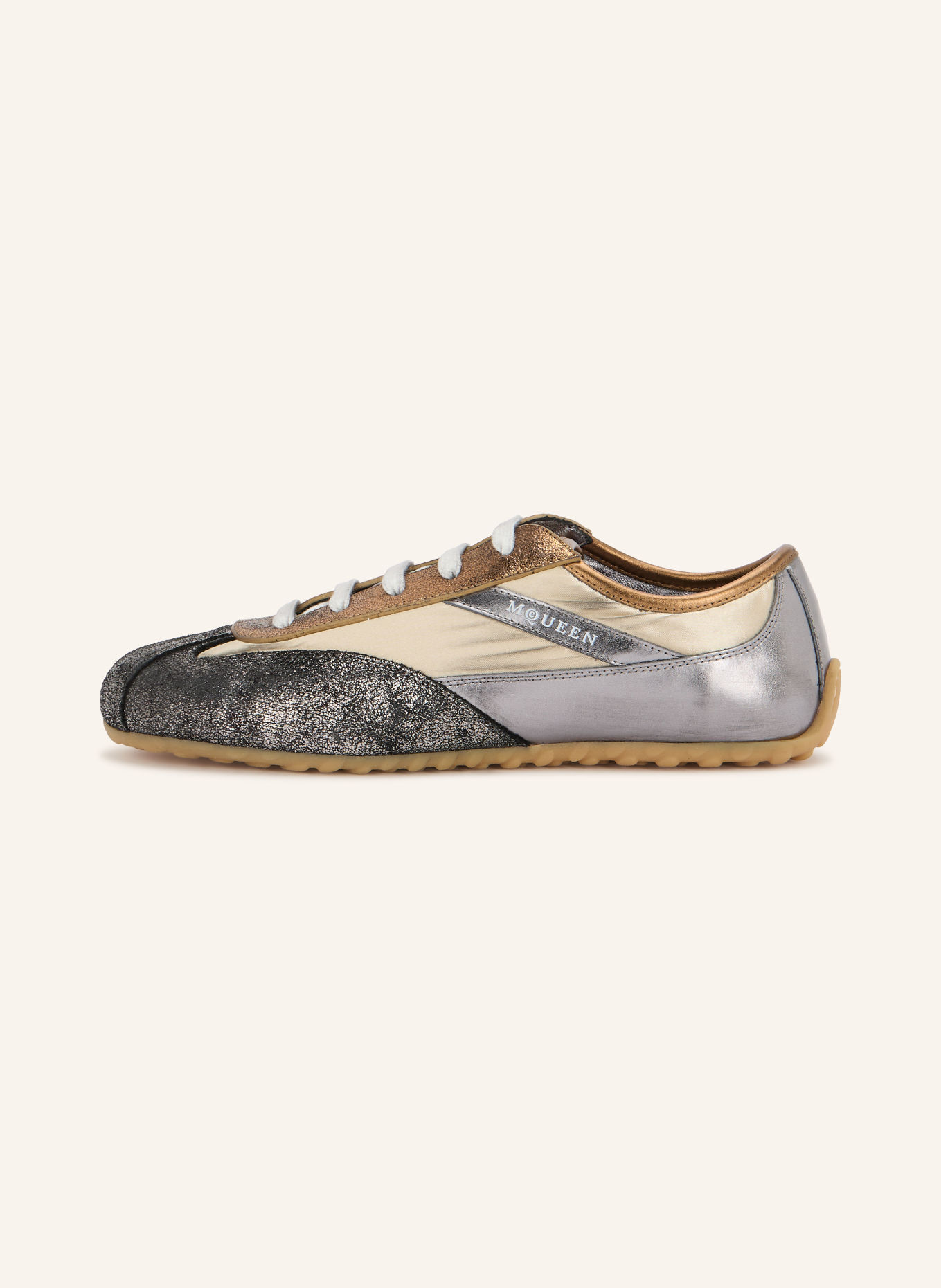 McQUEEN Sneakers: OR / GRIS FONCÉ