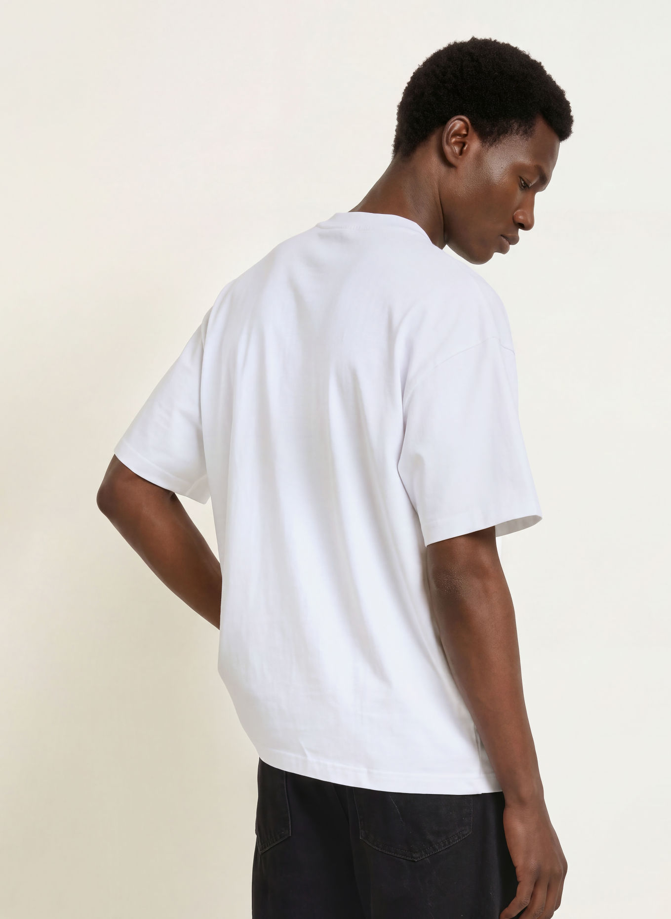 WRSTBHVR RASMUS V2 T-shirt: WHITE / BLACK