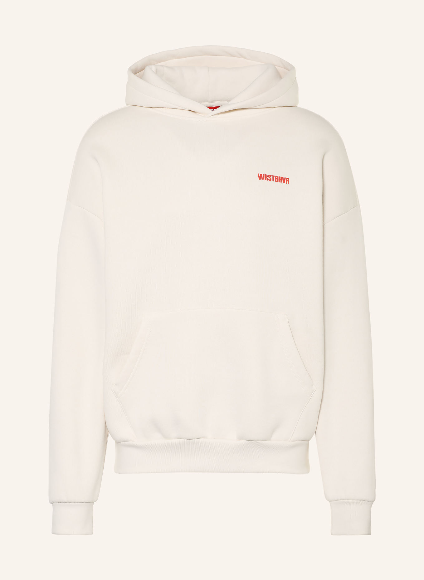 WRSTBHVR ONRO V3 Hoodie: CREAM / RED