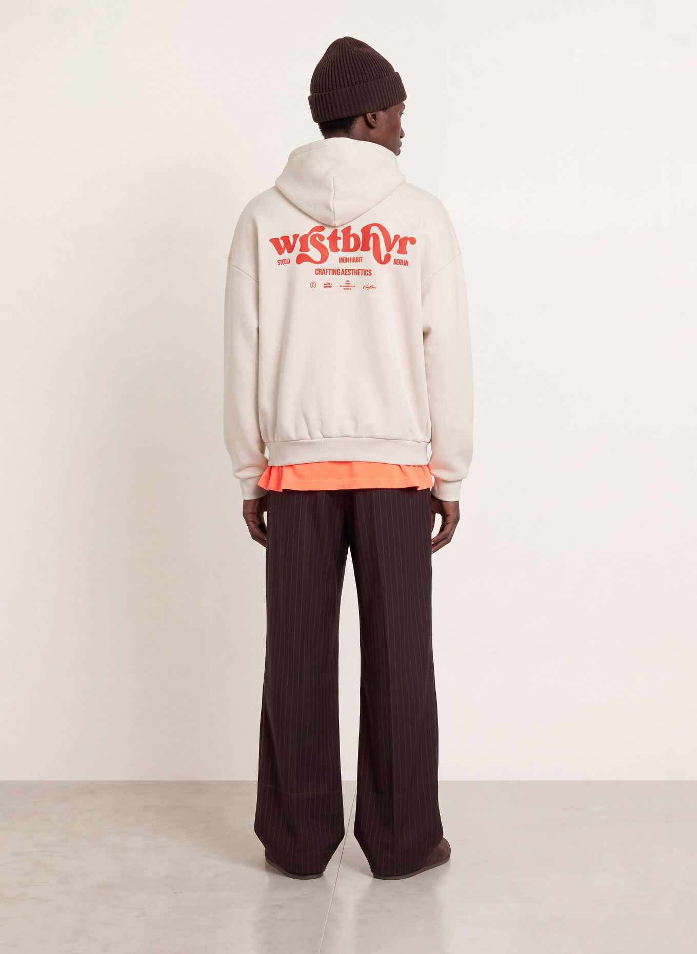 WRSTBHVR ONRO V3 Hoodie: CREAM / RED