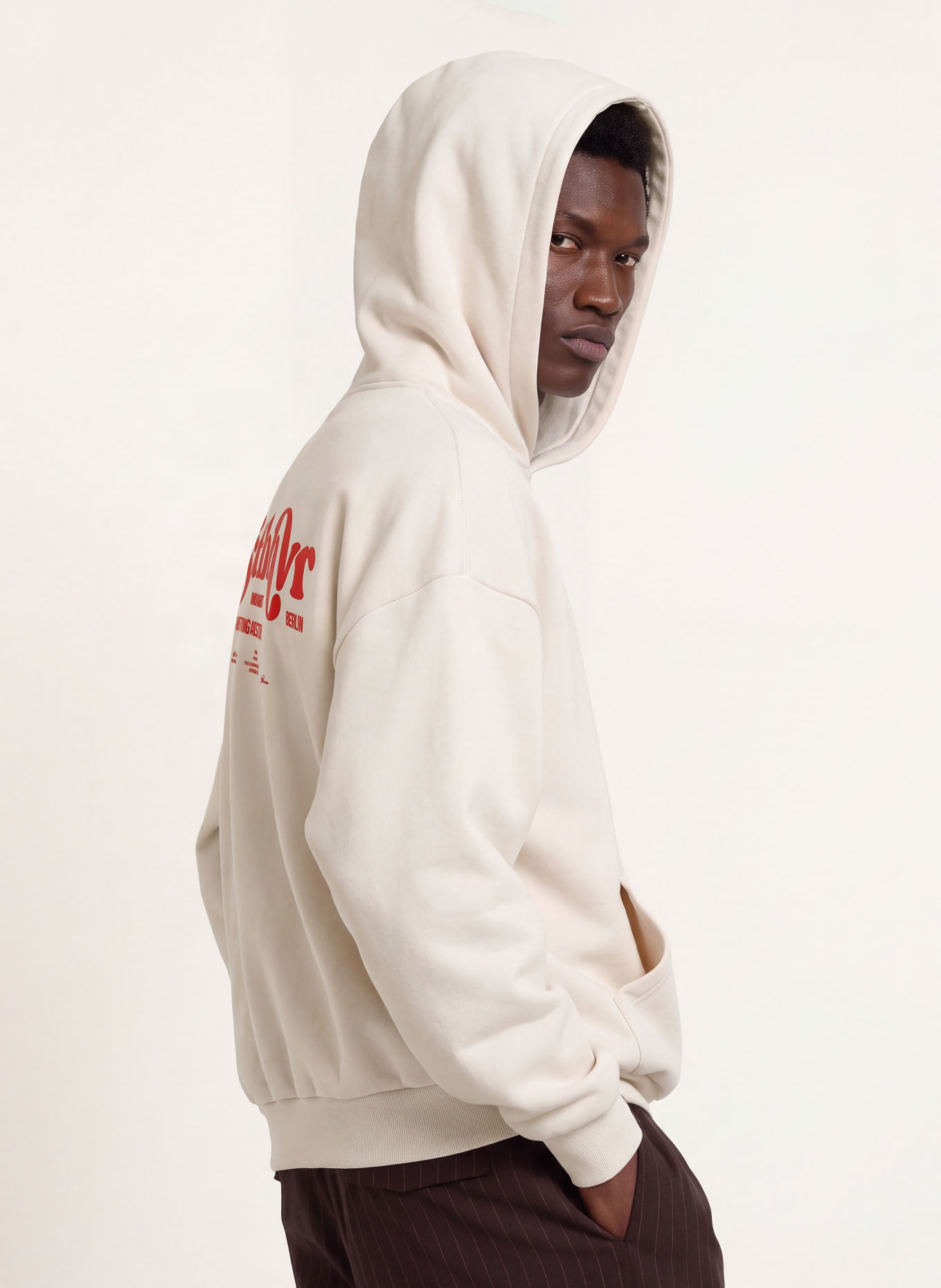 WRSTBHVR ONRO V3 Hoodie: CREAM / RED