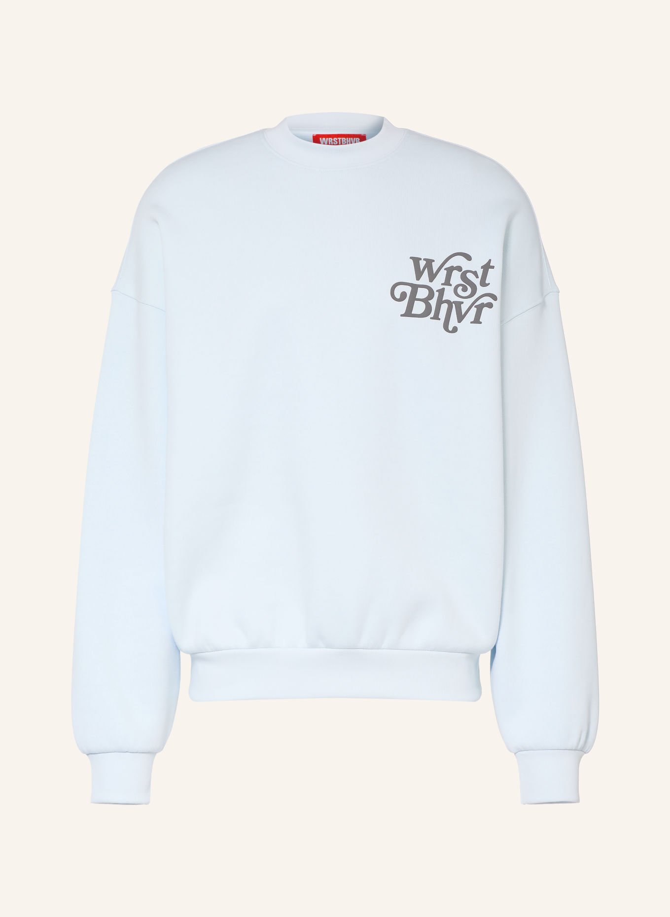 WRSTBHVR Sweatshirt REED V2: HELLBLAU / DUNKELGRAU